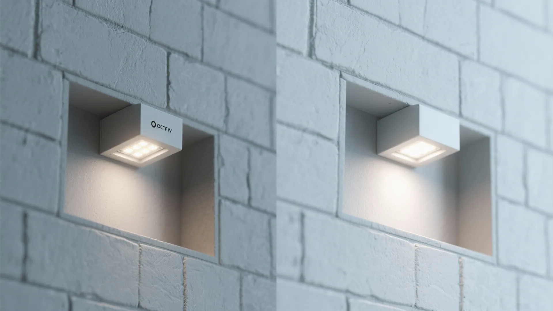 5. Recessed wall washers for minimalism