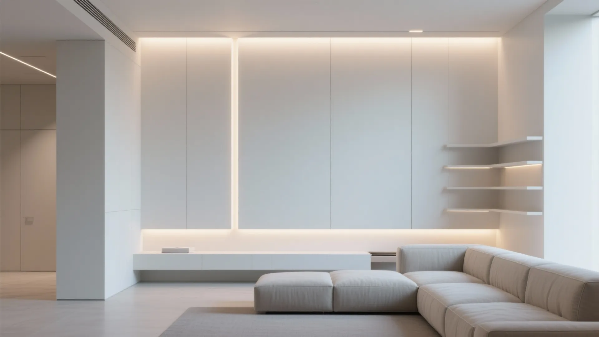 3. Recessed Wall Washers for a Gallery Look