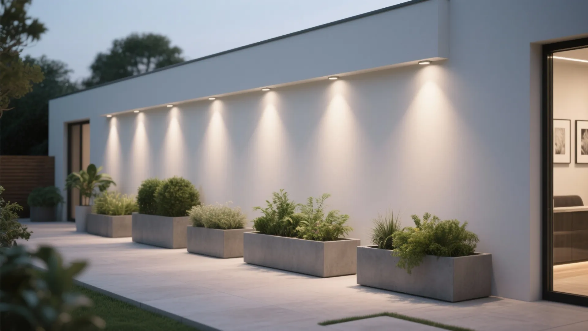 2. Recessed Wall Washers