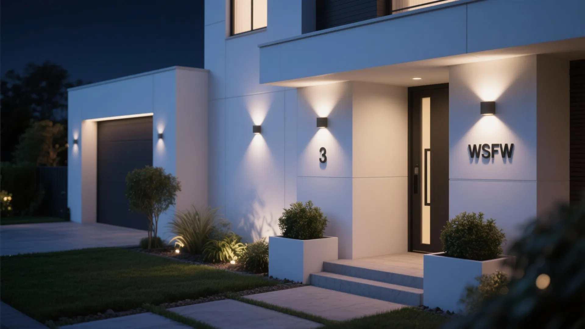 2. Recessed Wall Washers for Seamless Ambience