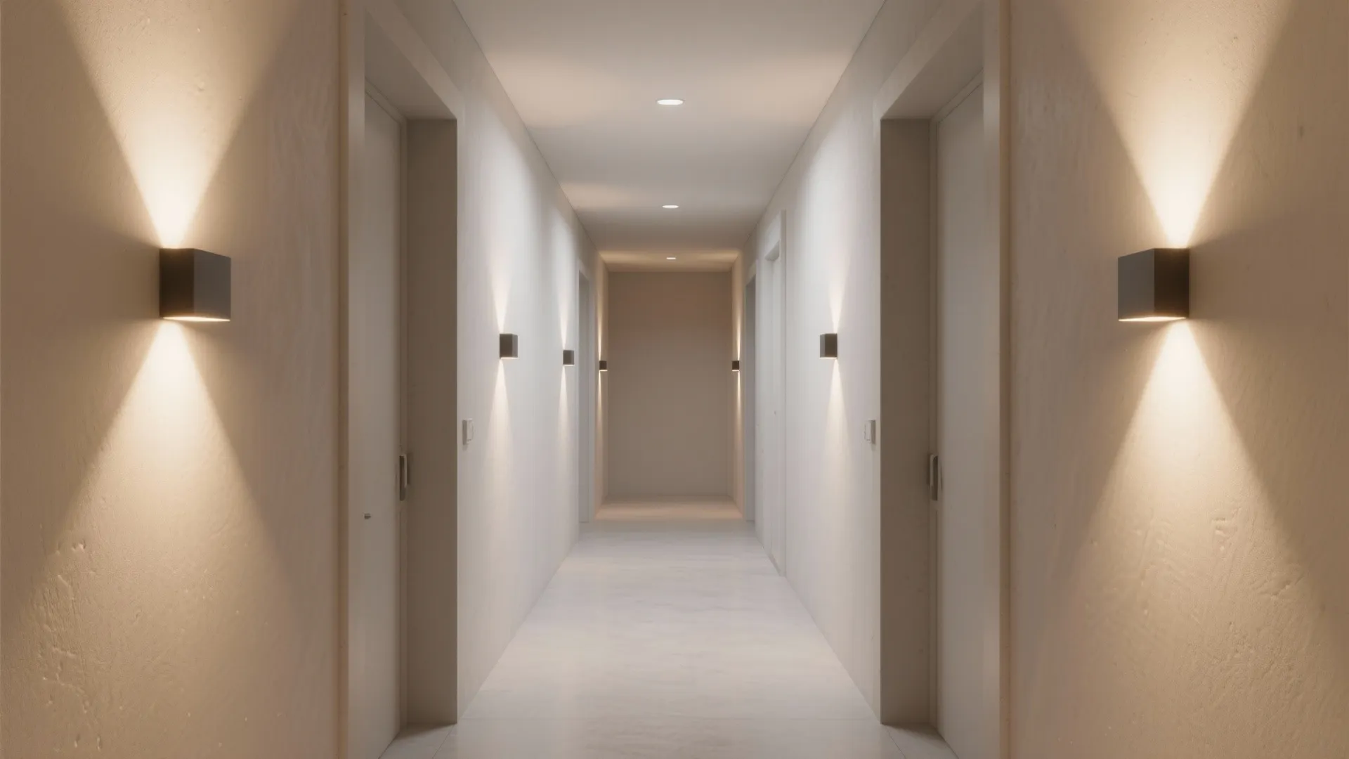 3. Recessed micro wall washers