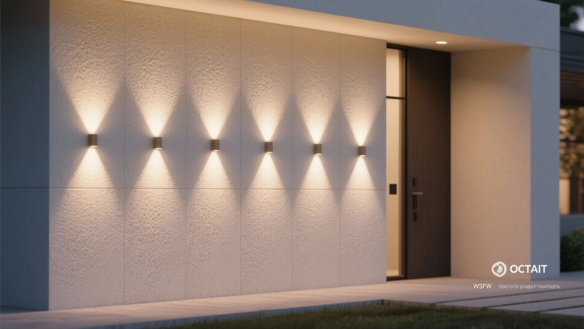 2. Recessed wall washers for seamless facades