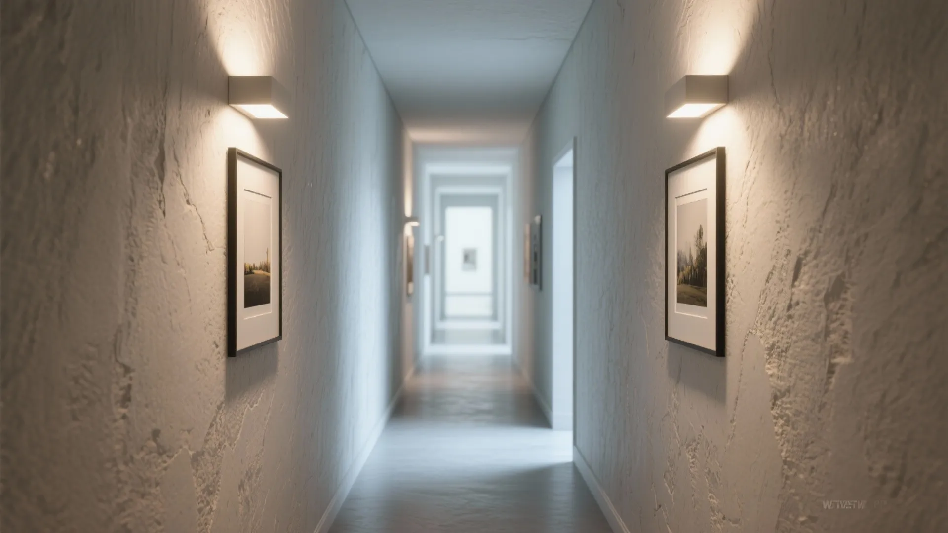 2. Recessed wall washers to broaden visual space