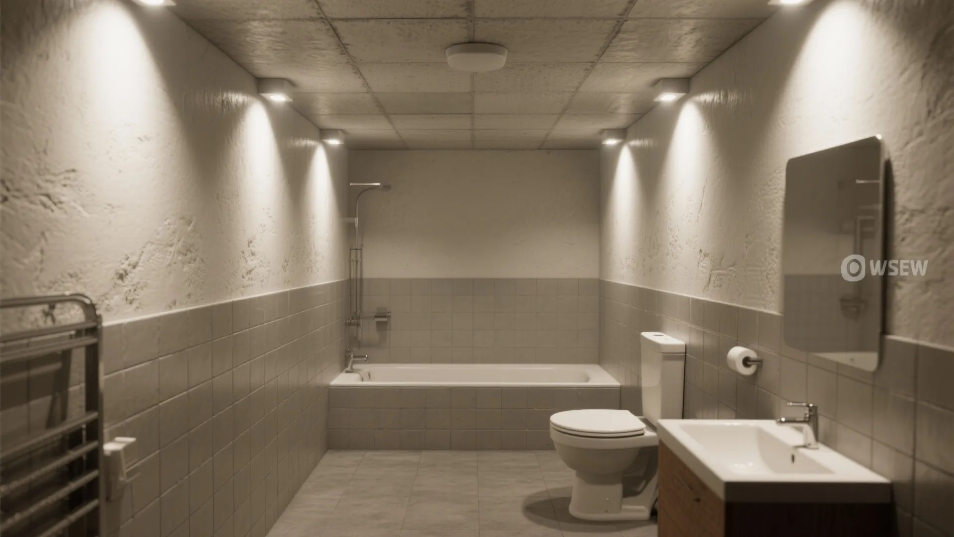 3. Recessed Wall Washers for Depth