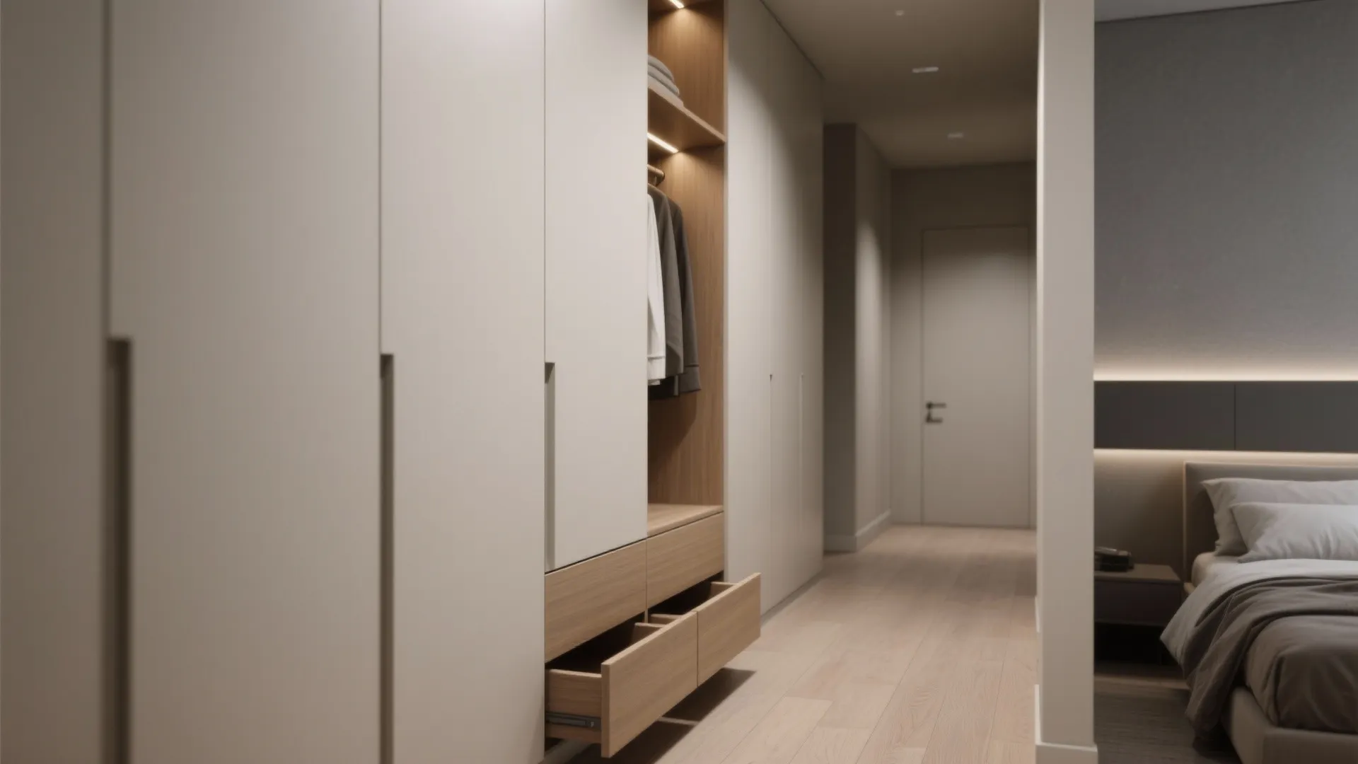 Built-in storage that disappears