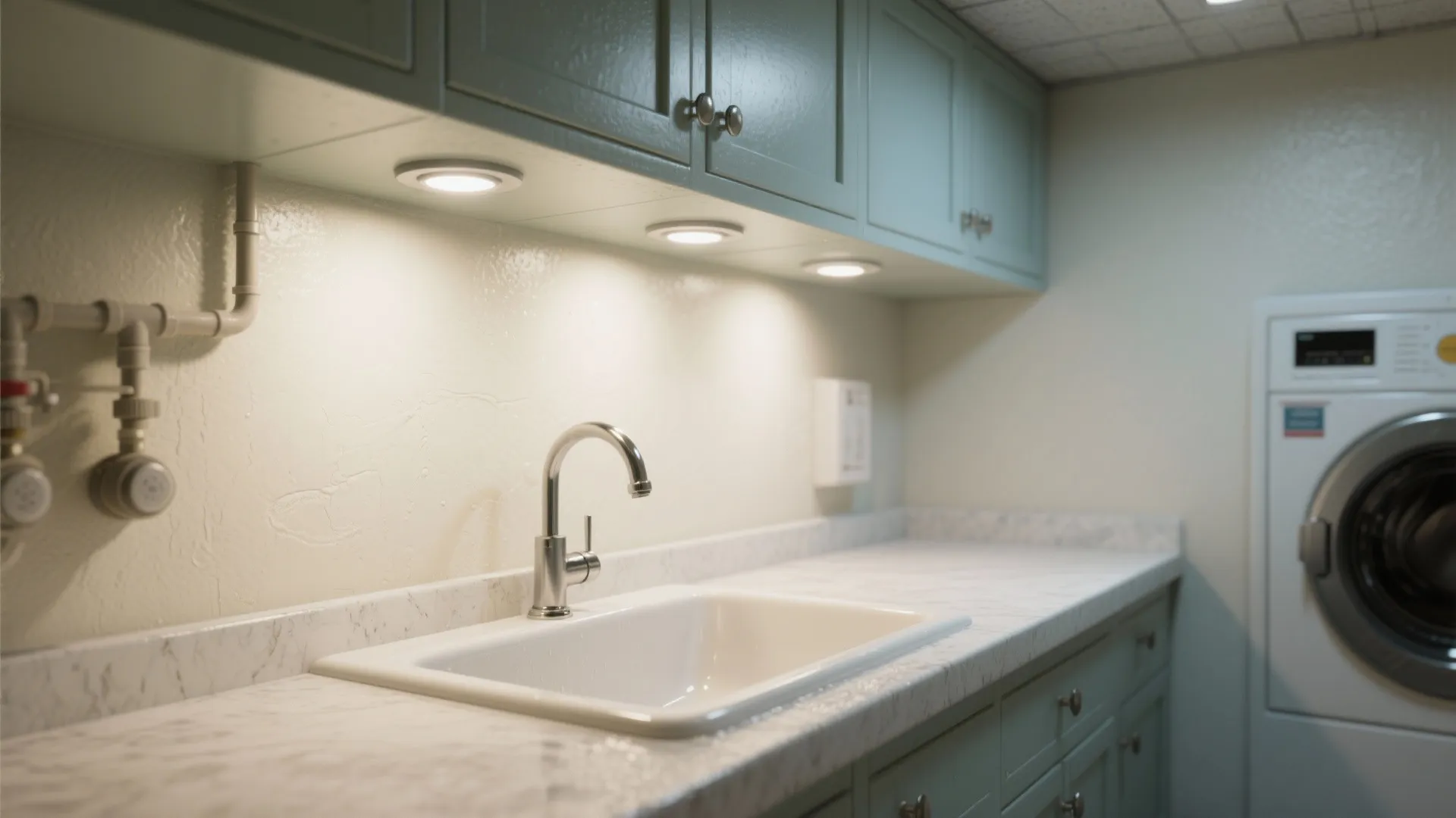 3. Waterproof recessed lights near wet zones