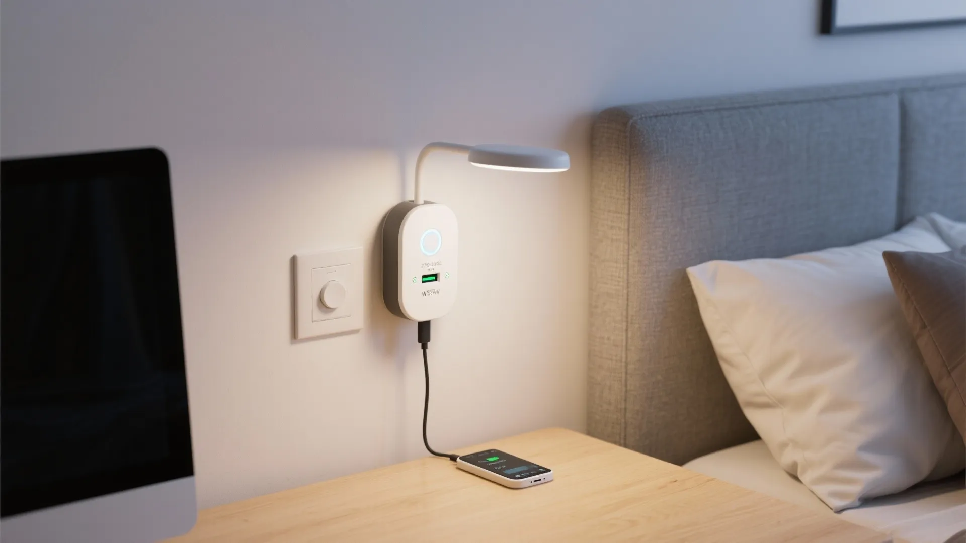 5) Recharge smart magnetic lamps for flexible work zones