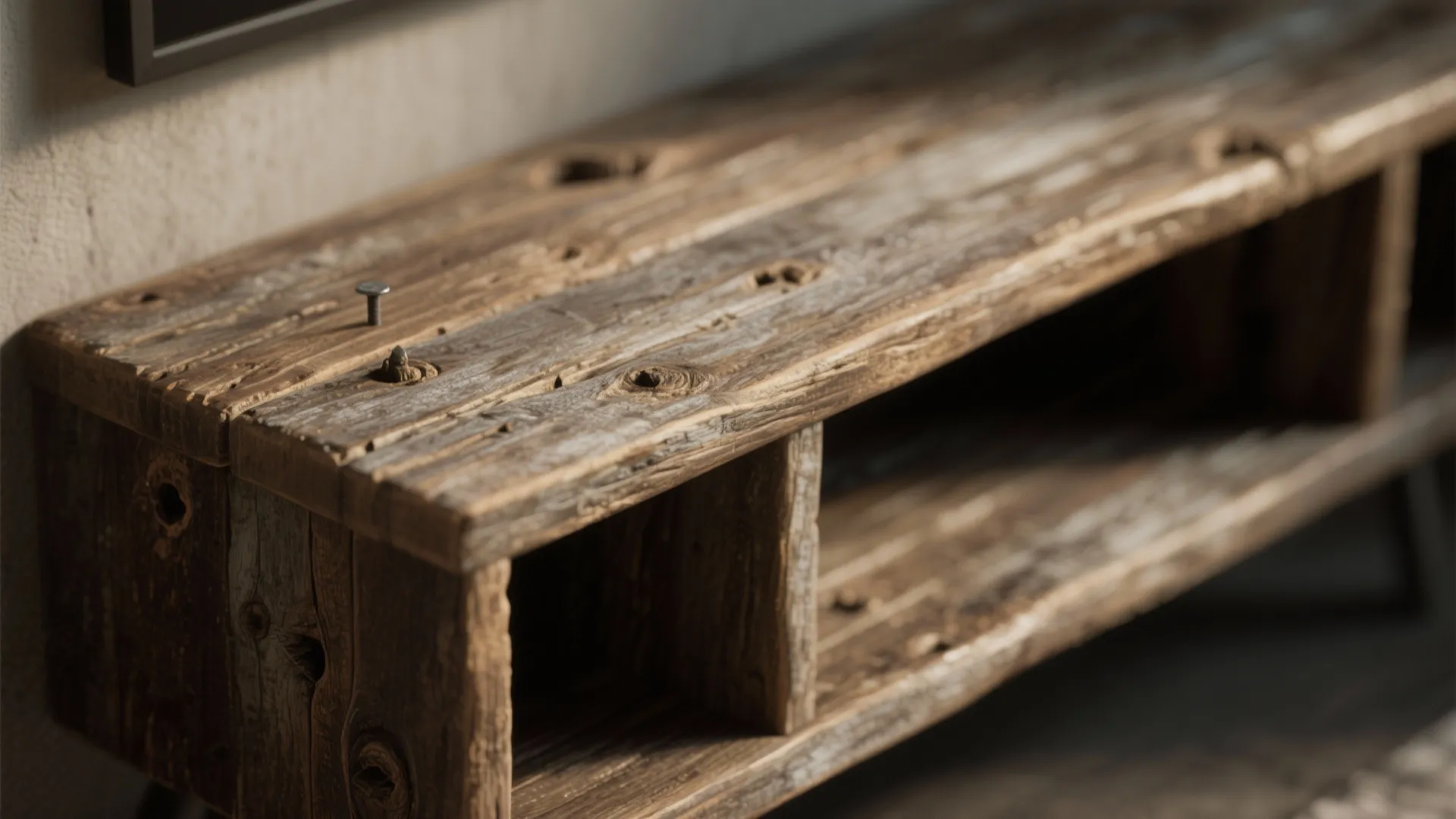 4. Reclaimed Wood Accent Pieces