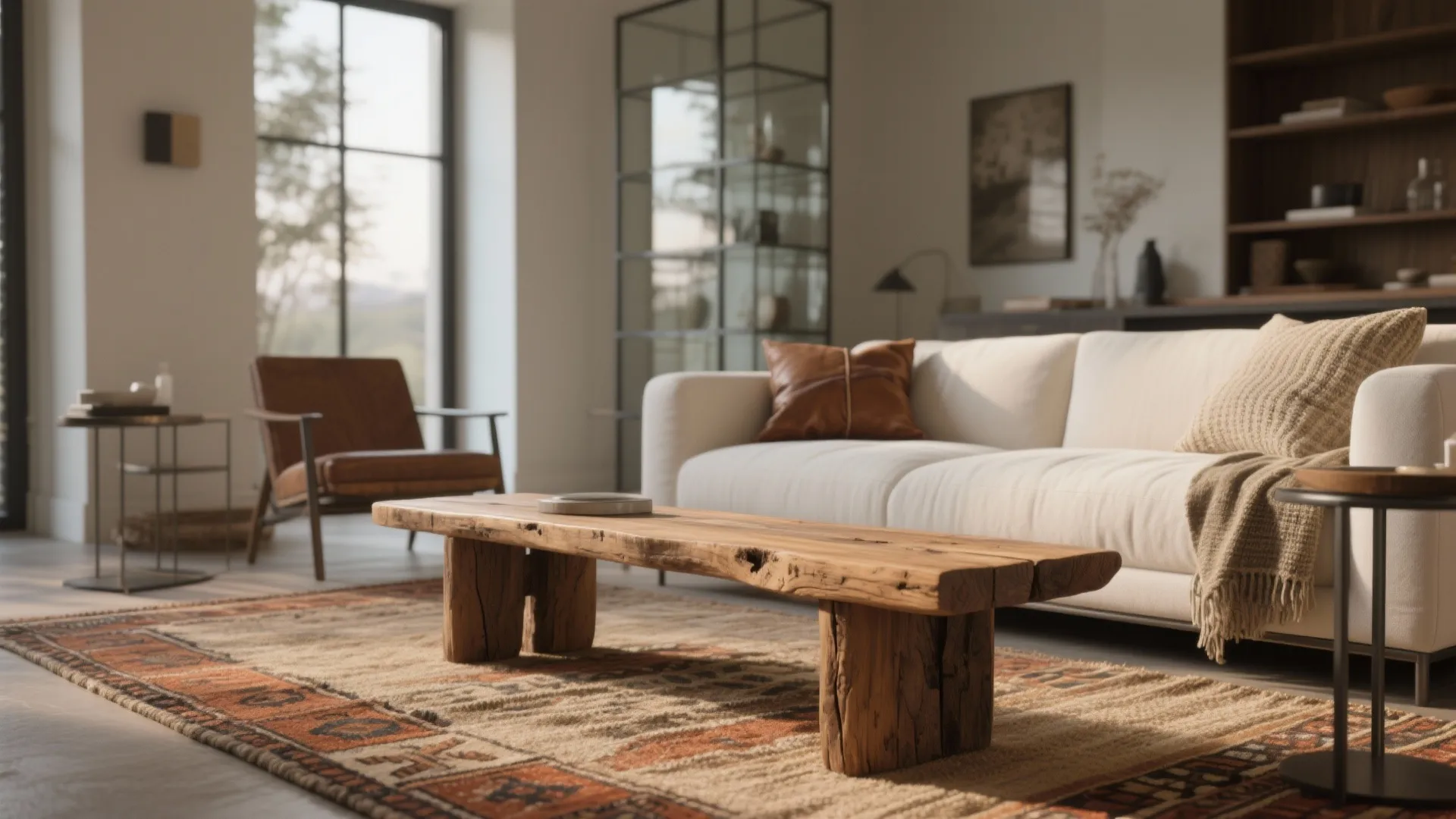 Reclaimed Wood Bench With Warmth