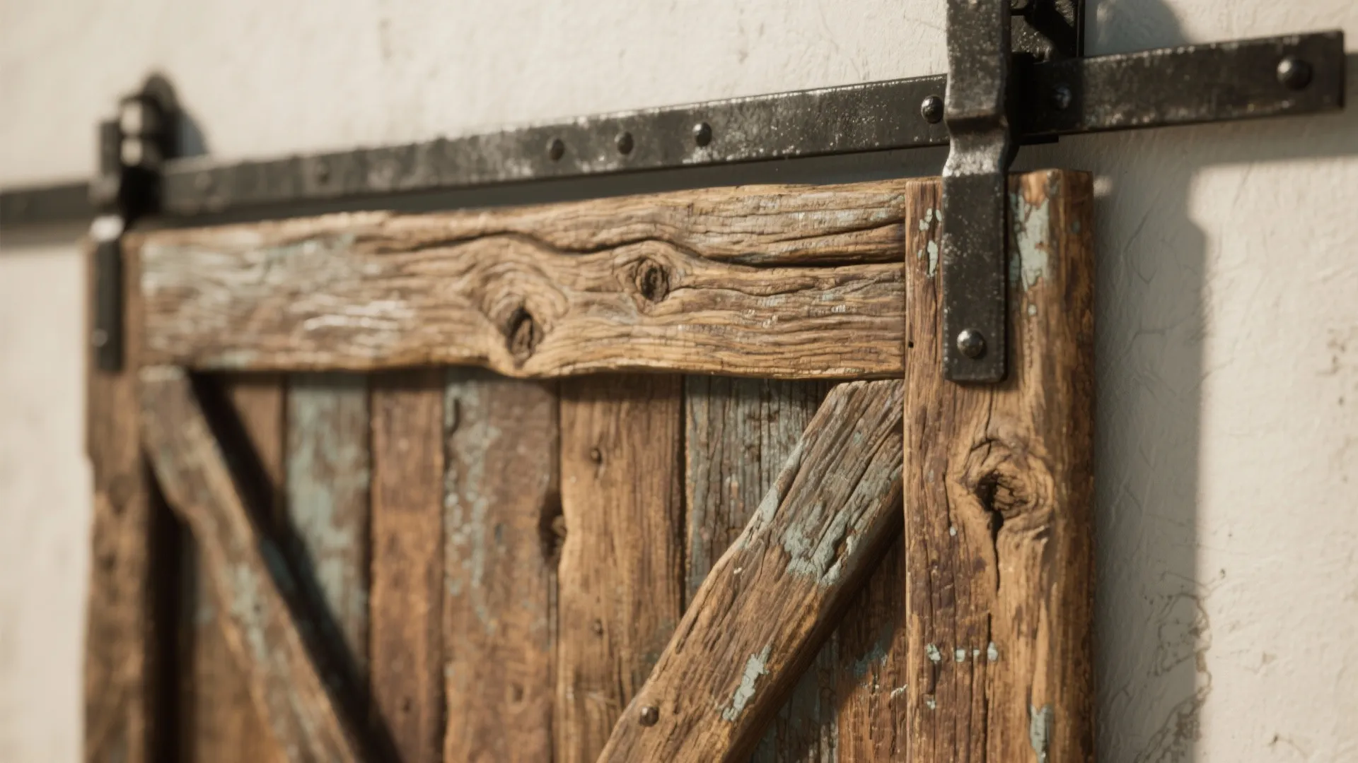 1. Reclaimed Wood Rustic Door