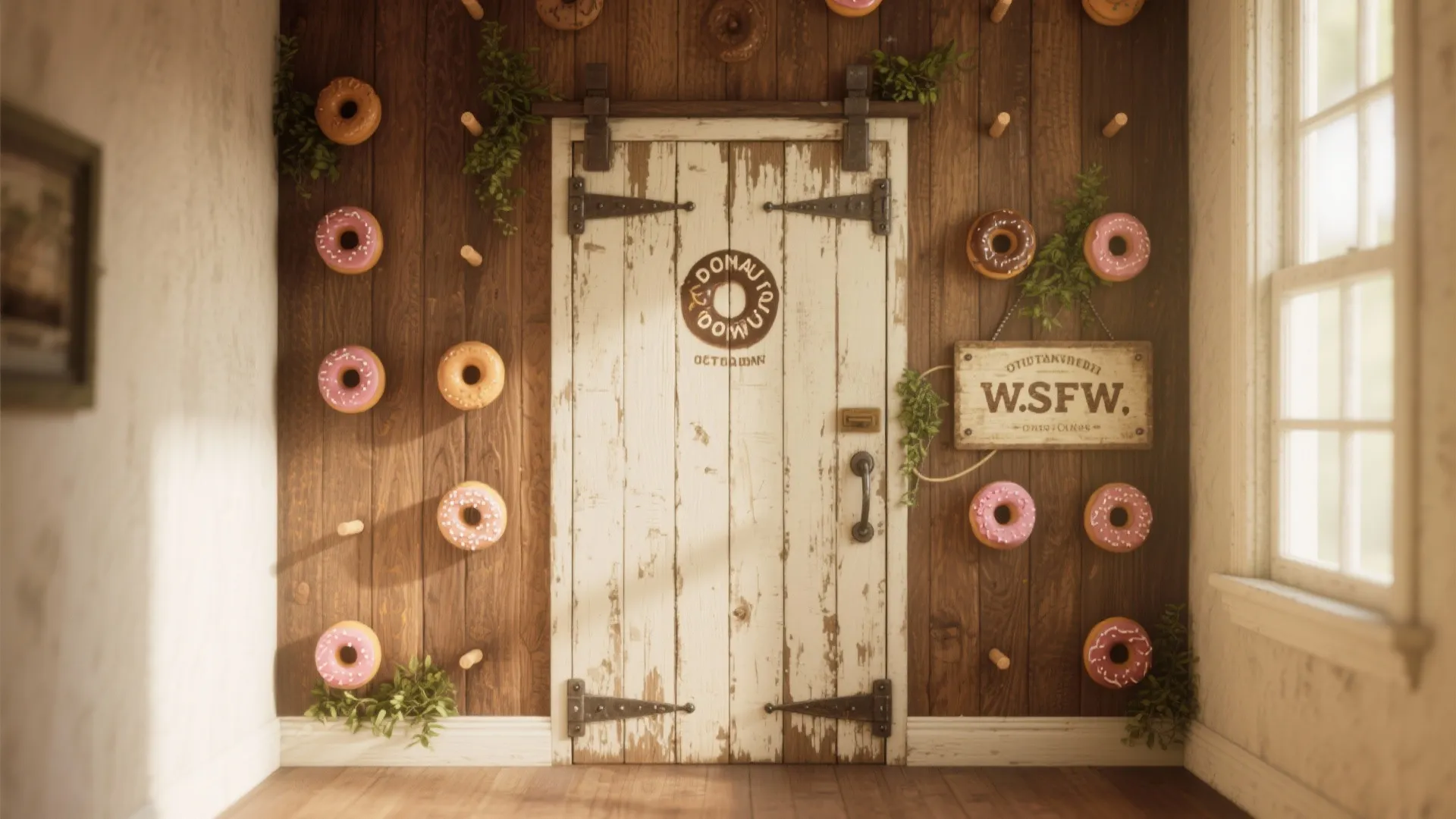 1. Reclaimed Door Backdrop