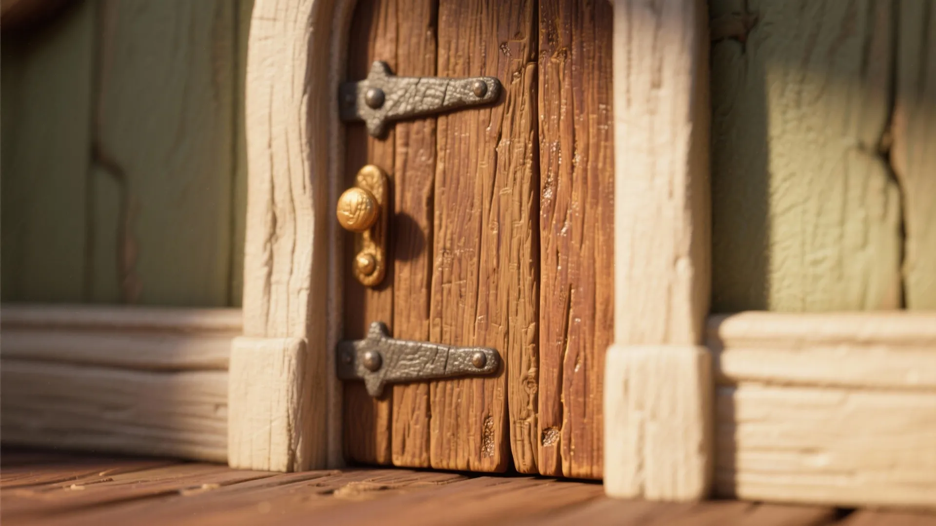 1. Reclaimed wood miniature door