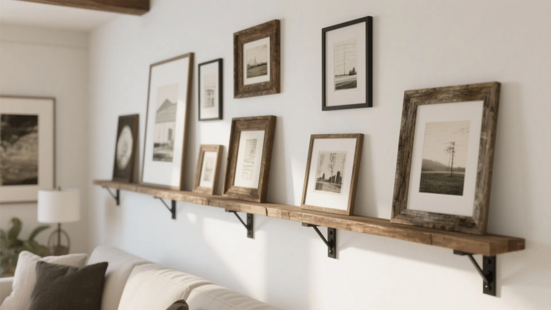 Reclaimed Wood Gallery Ledges