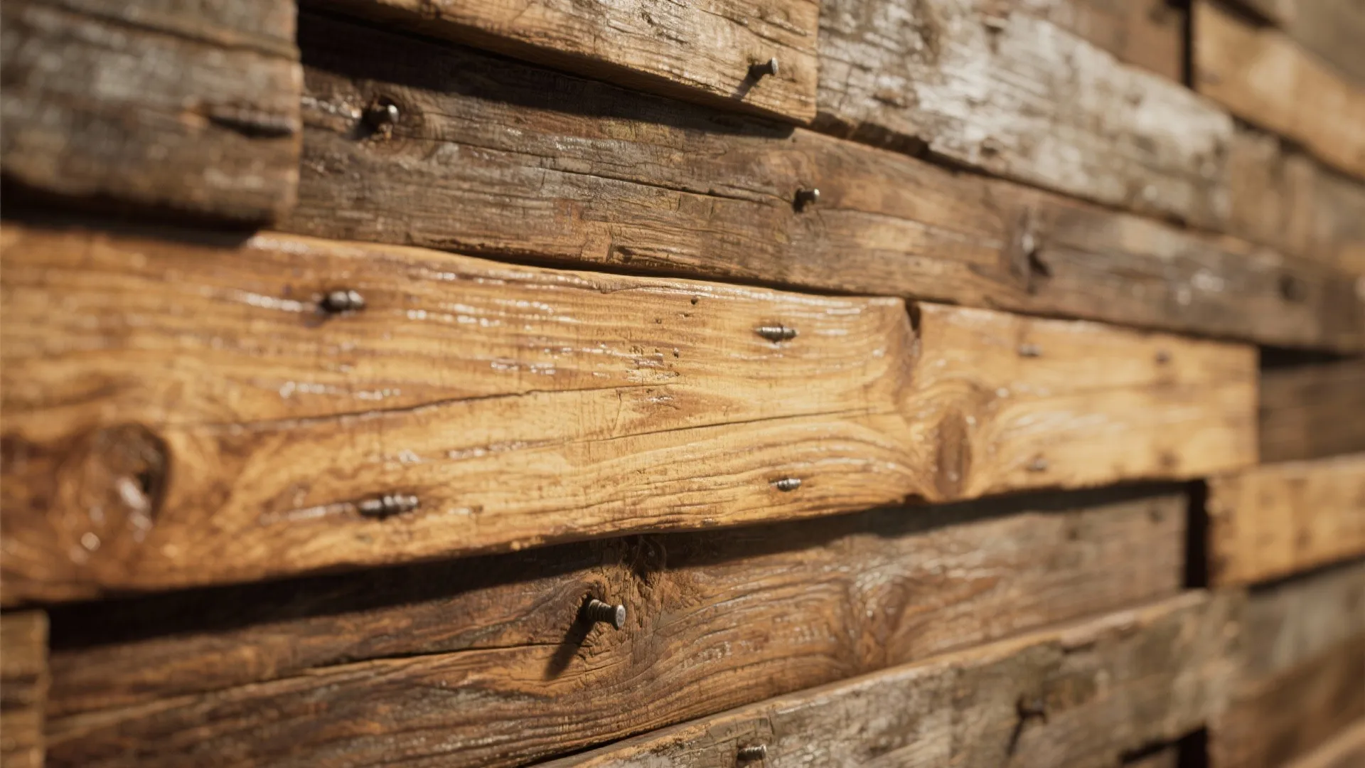 Reclaimed Pine Feature Wall for Texture