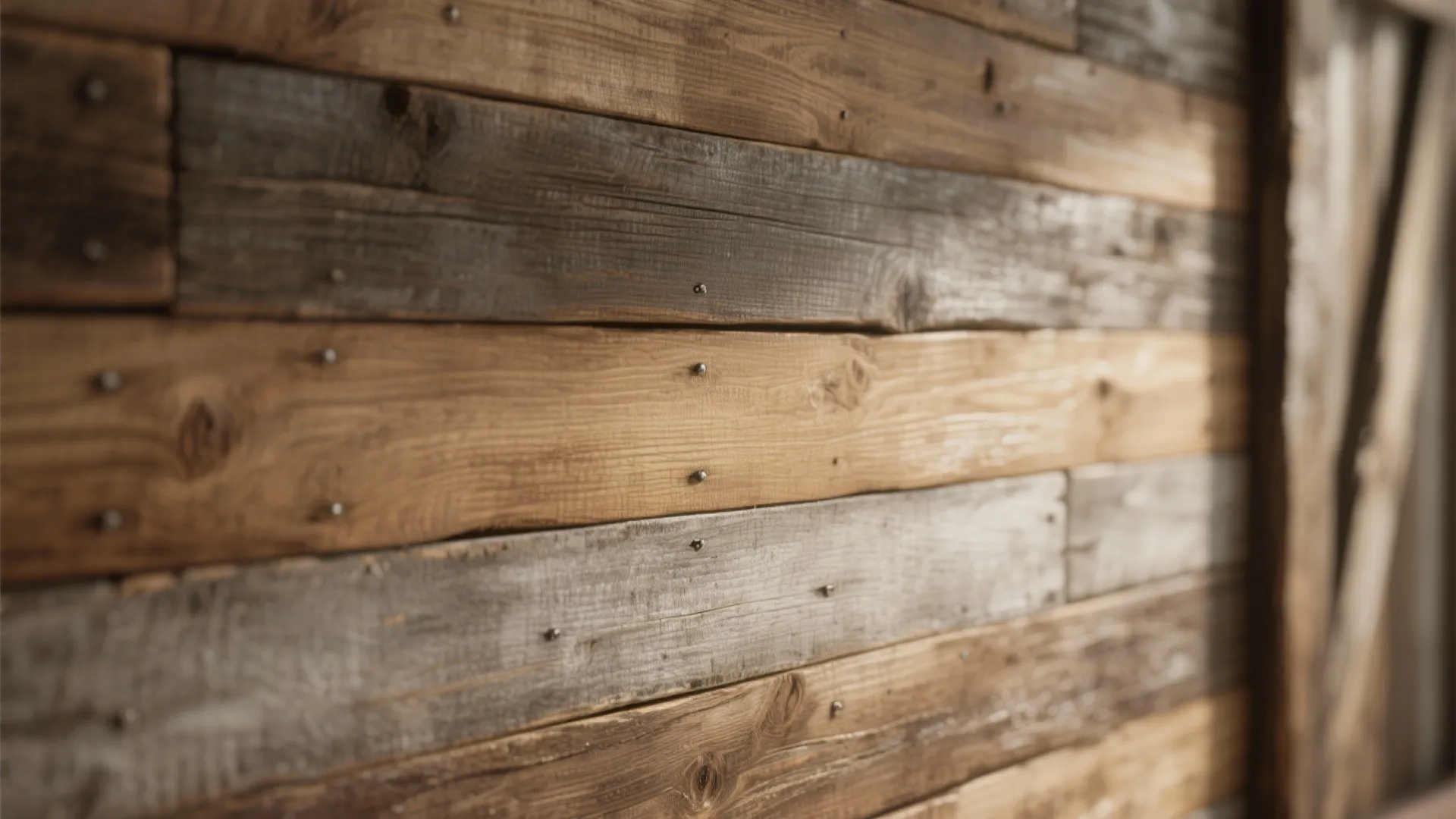 Sustainable Reclaimed Wood Statement Wall