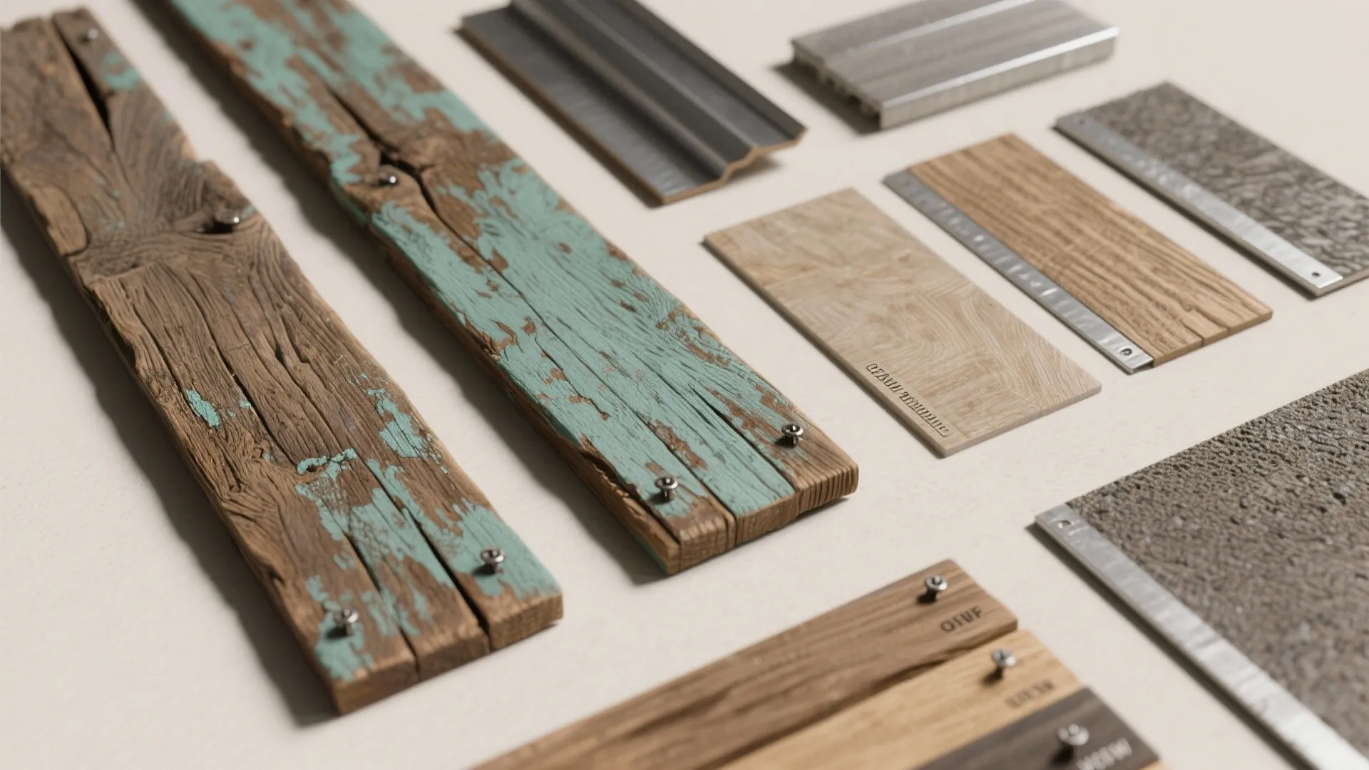 5. Reclaimed Wood or Mixed-Material Panels — Character with Imperfections