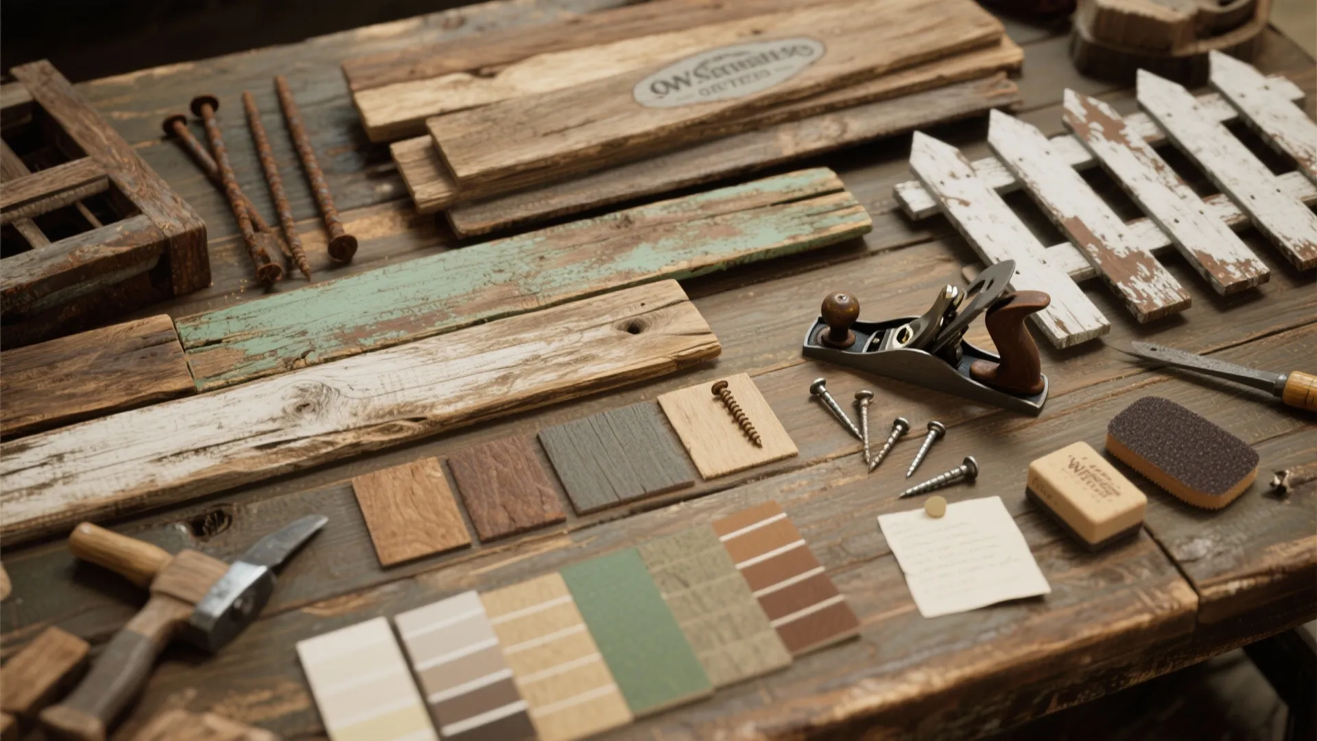 2. Reclaimed Wood Farmhouse Table