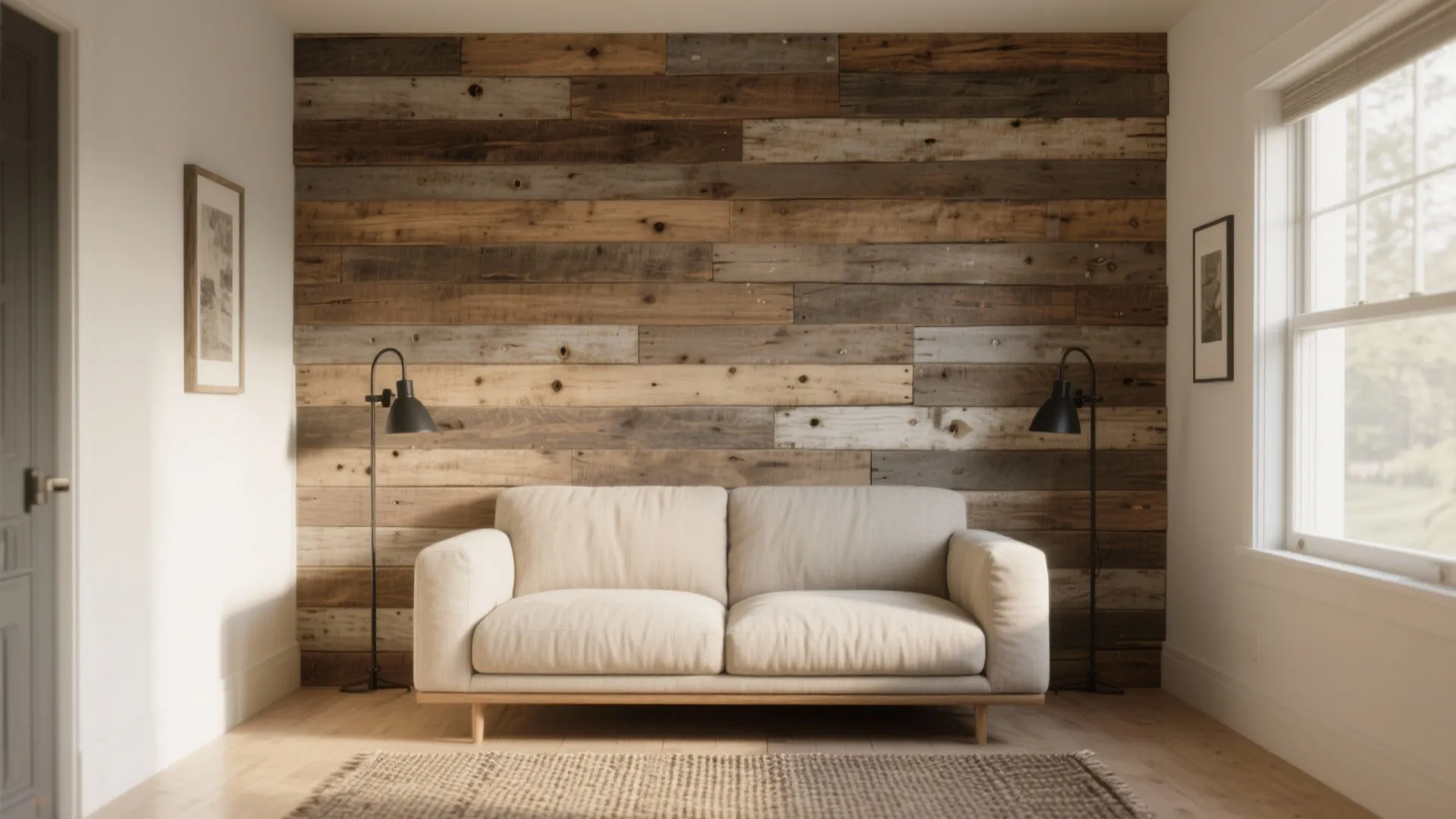 Reclaimed Wood Accent Wall Warmth