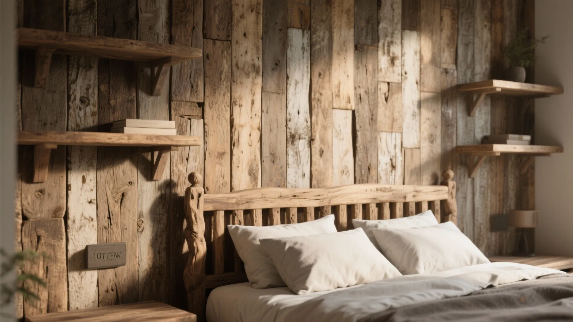 1. Reclaimed Wood Accents