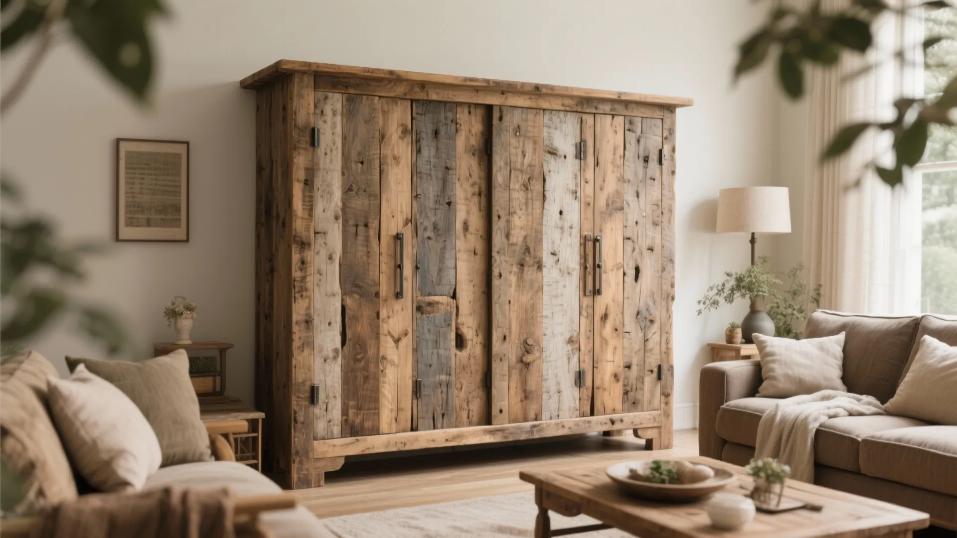 Eco-Friendly Reclaimed Wood Cabinets