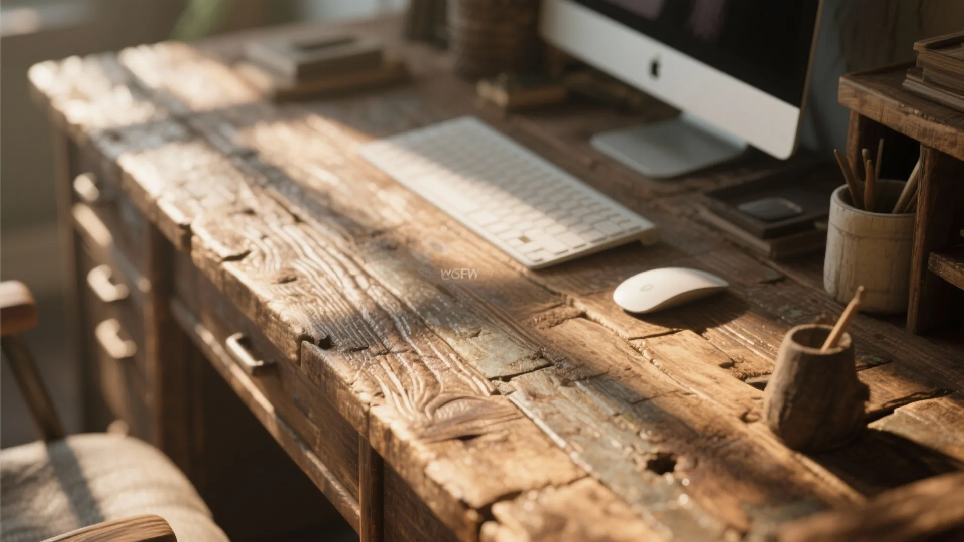 1. Reclaimed Wood Desks