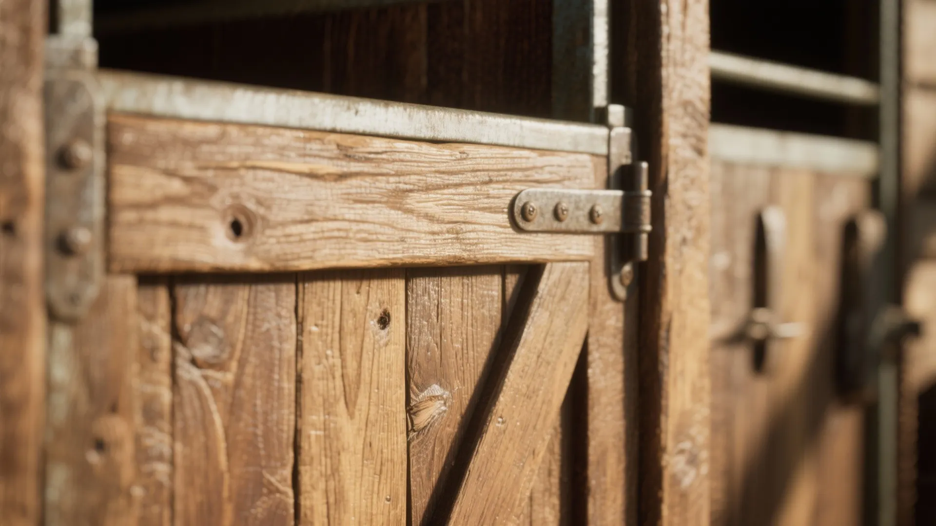 4. Reclaimed Wood Stall Door for Warmth