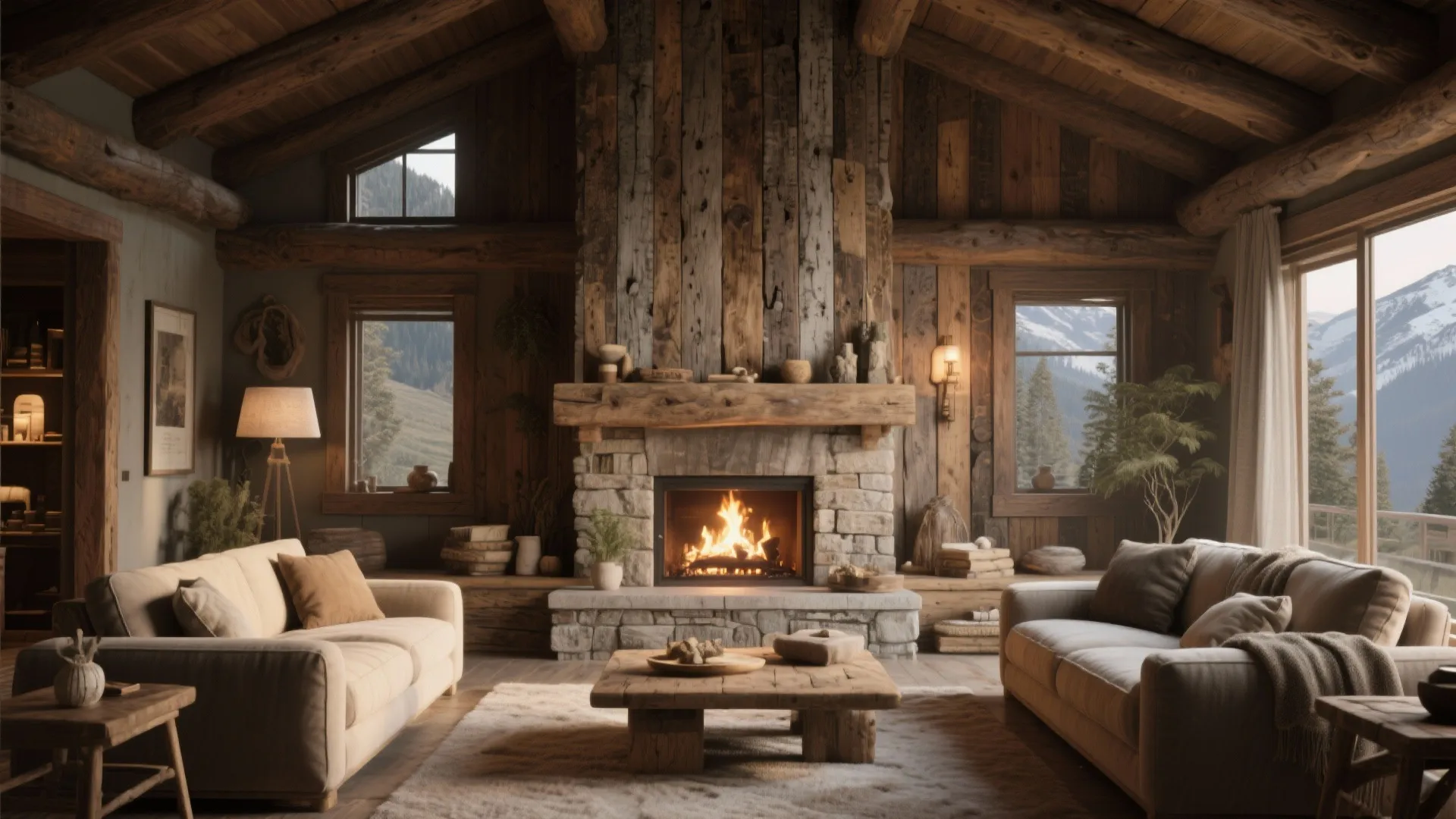 2. Reclaimed Wood Warmth