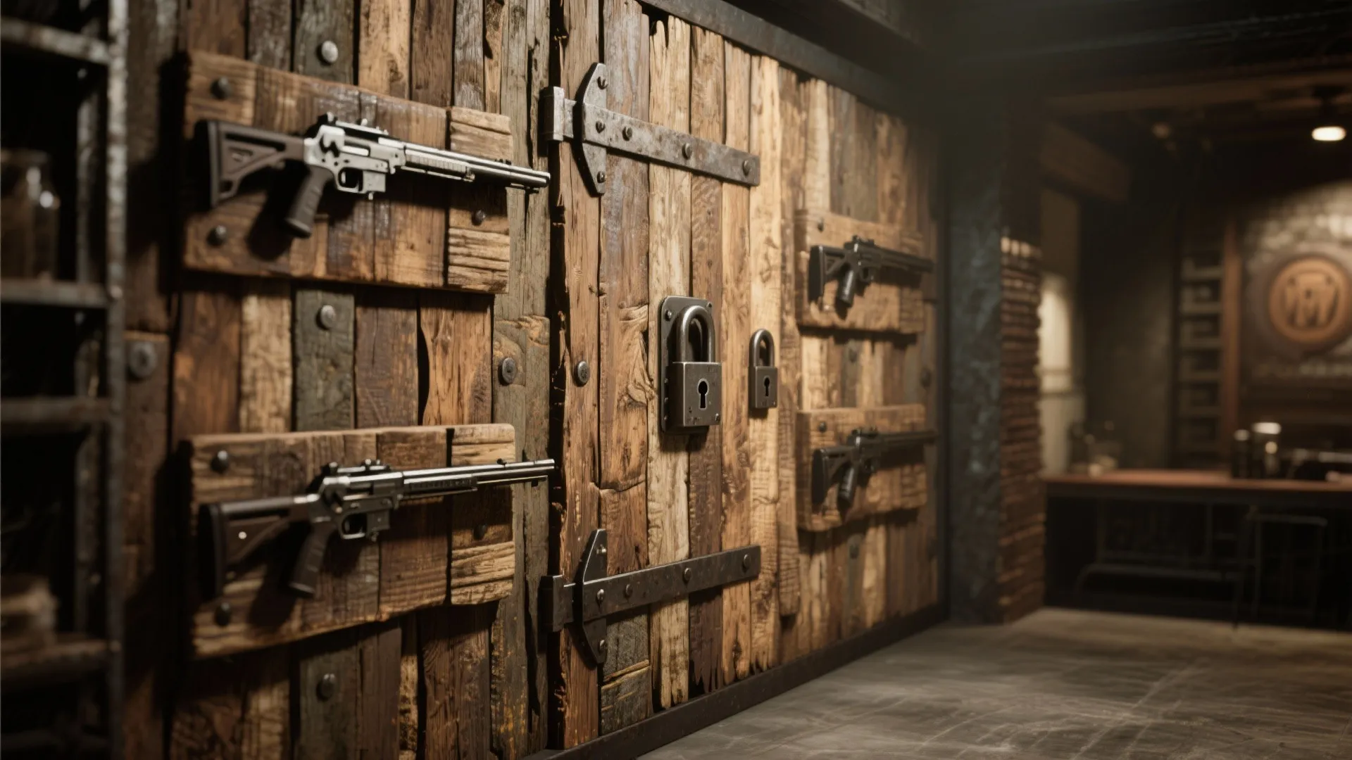 4. Reclaimed Wood Accent Walls