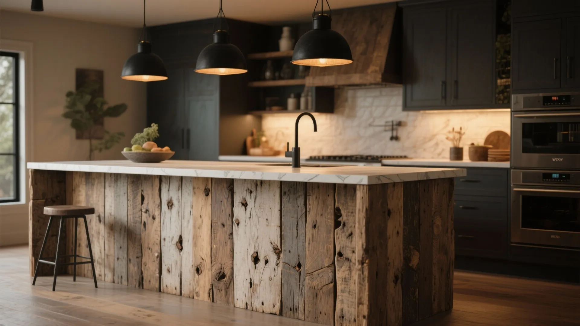 2. Rustic Reclaimed Wood