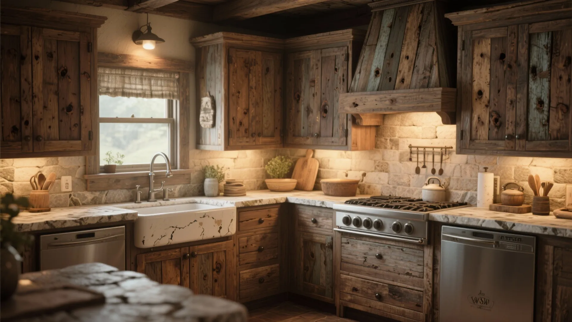 7. Rustic Charm with Reclaimed Wood