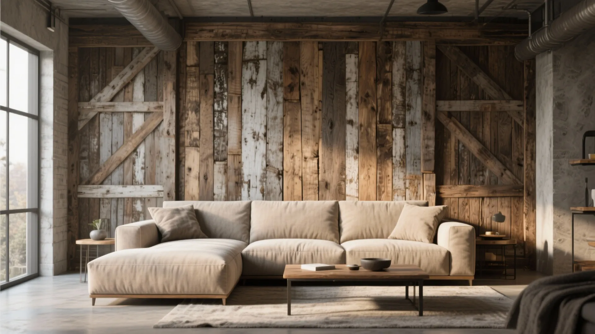 Rustic Reclaimed Wood Accent