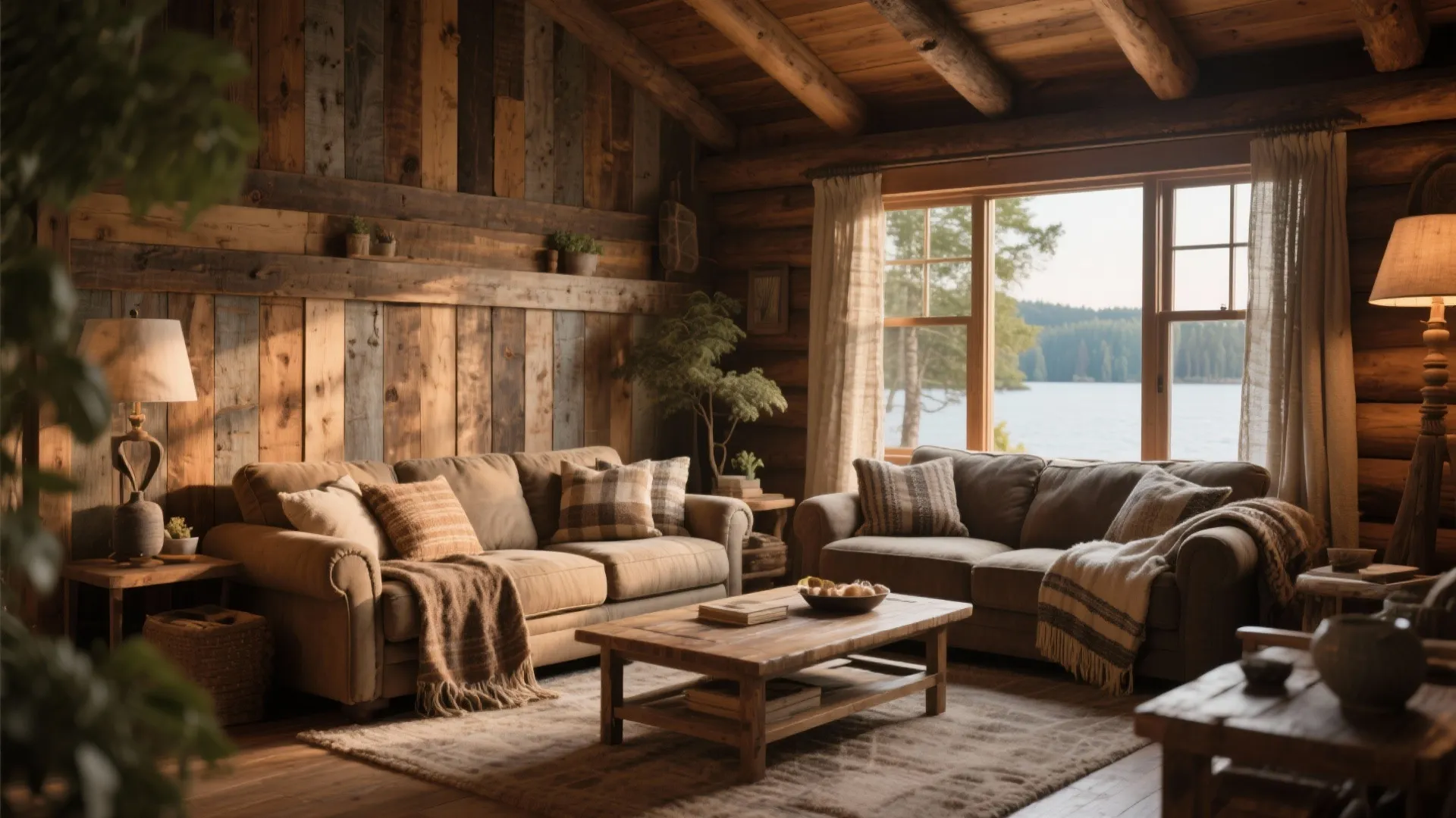 2. Rustic Reclaimed Wood Shiplap