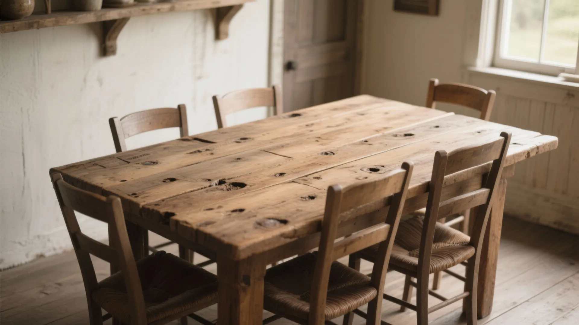 1. Reclaimed Wood Table