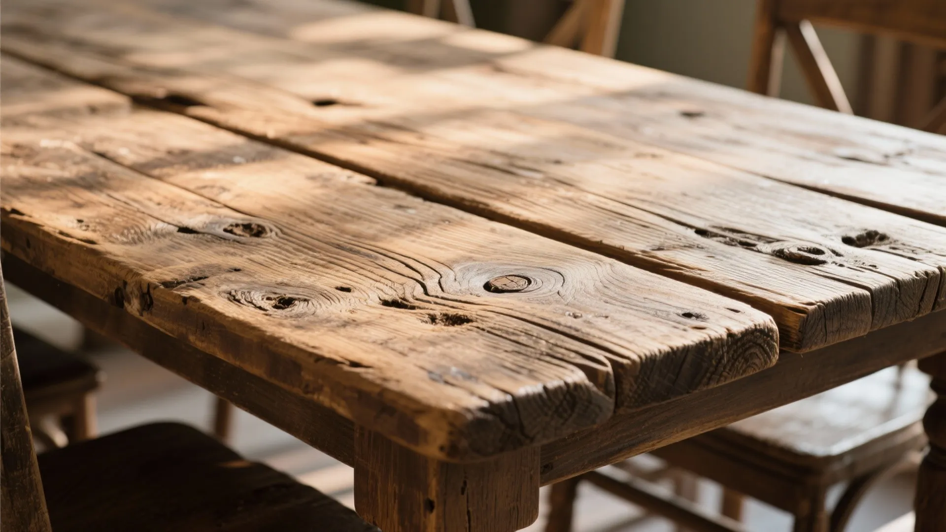 1. Reclaimed Wood Tables