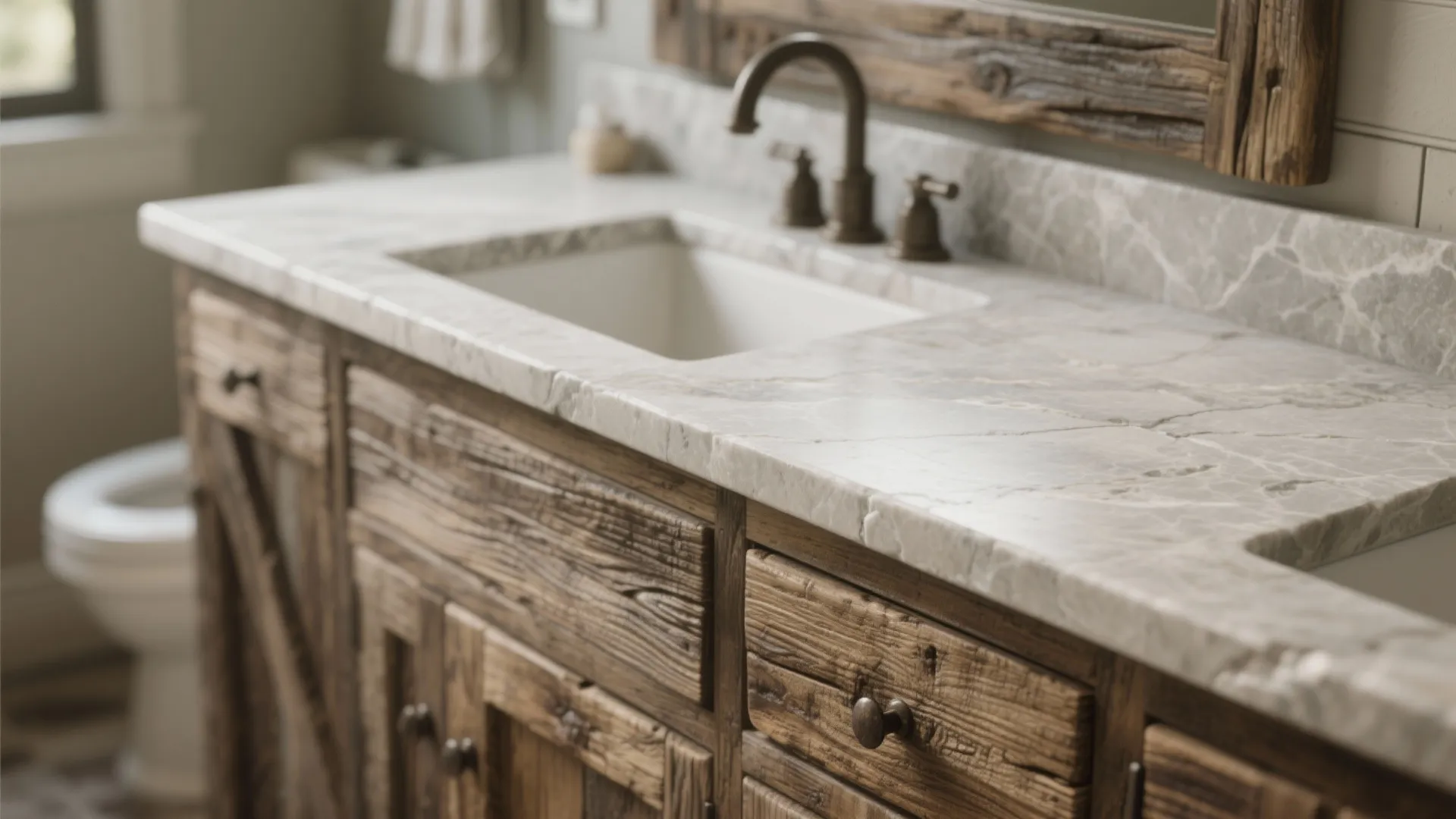 1. Reclaimed Wood Vanities