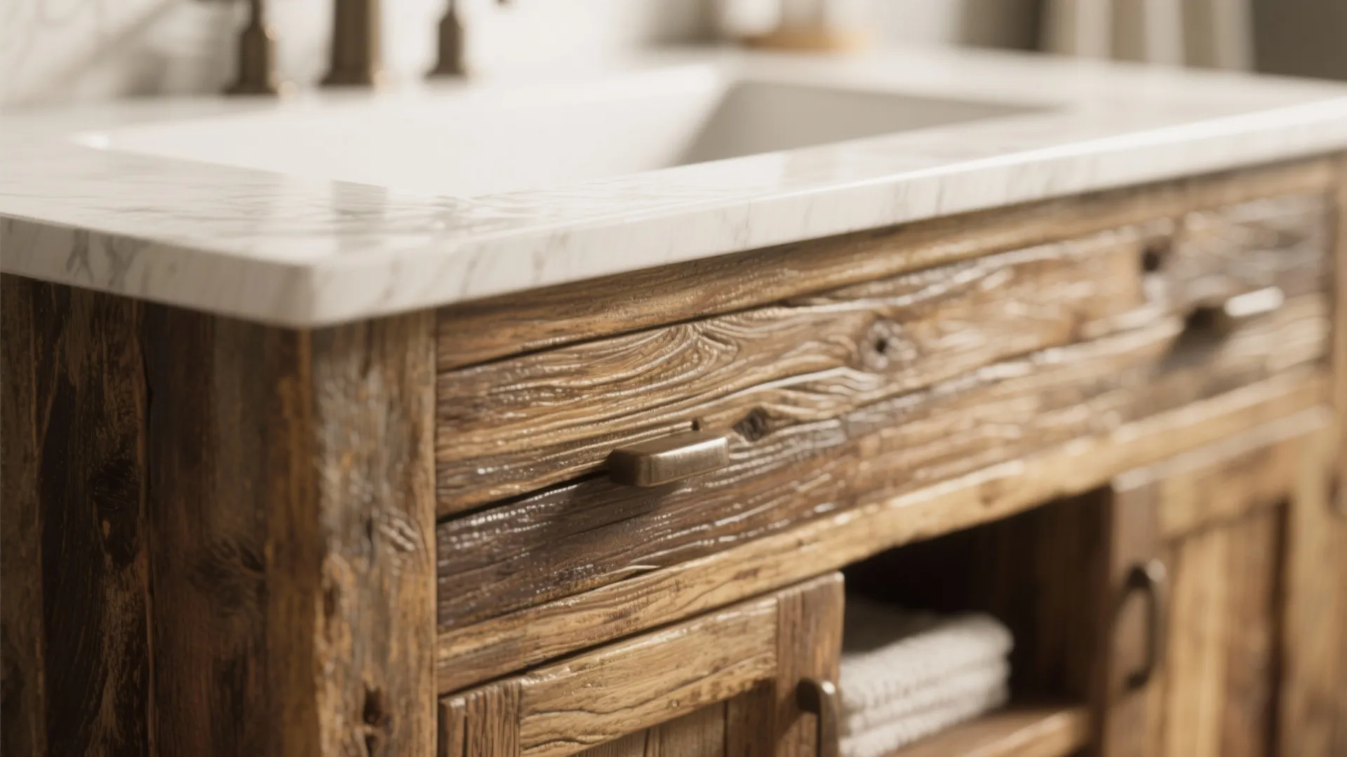 1: Reclaimed Wood Vanity