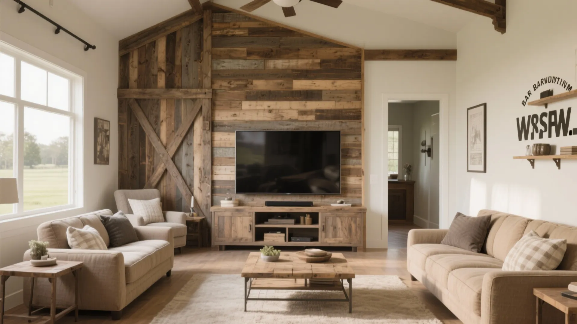10. Feature Wall with Reclaimed Wood