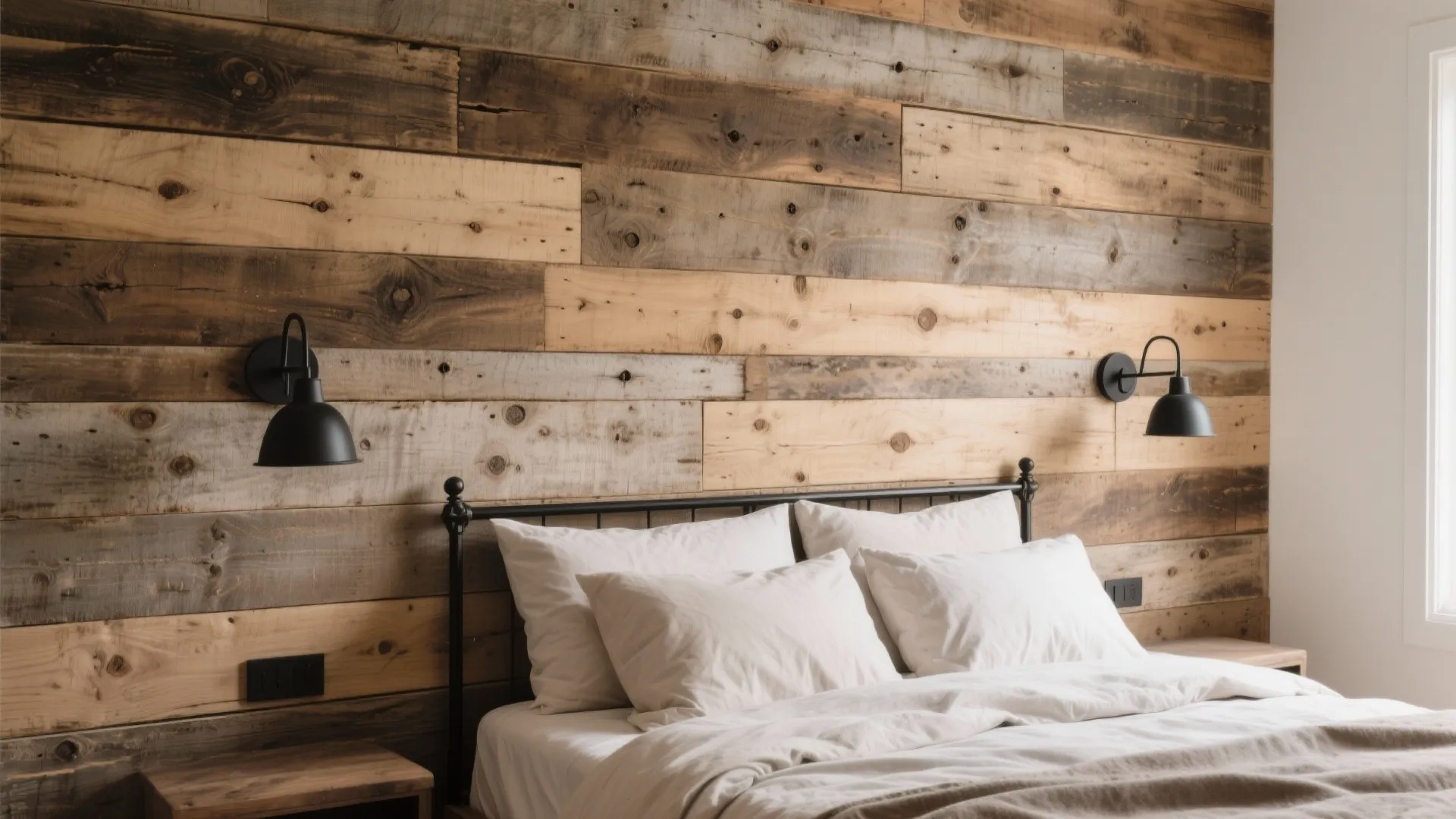 Reclaimed Wood Statement Wall