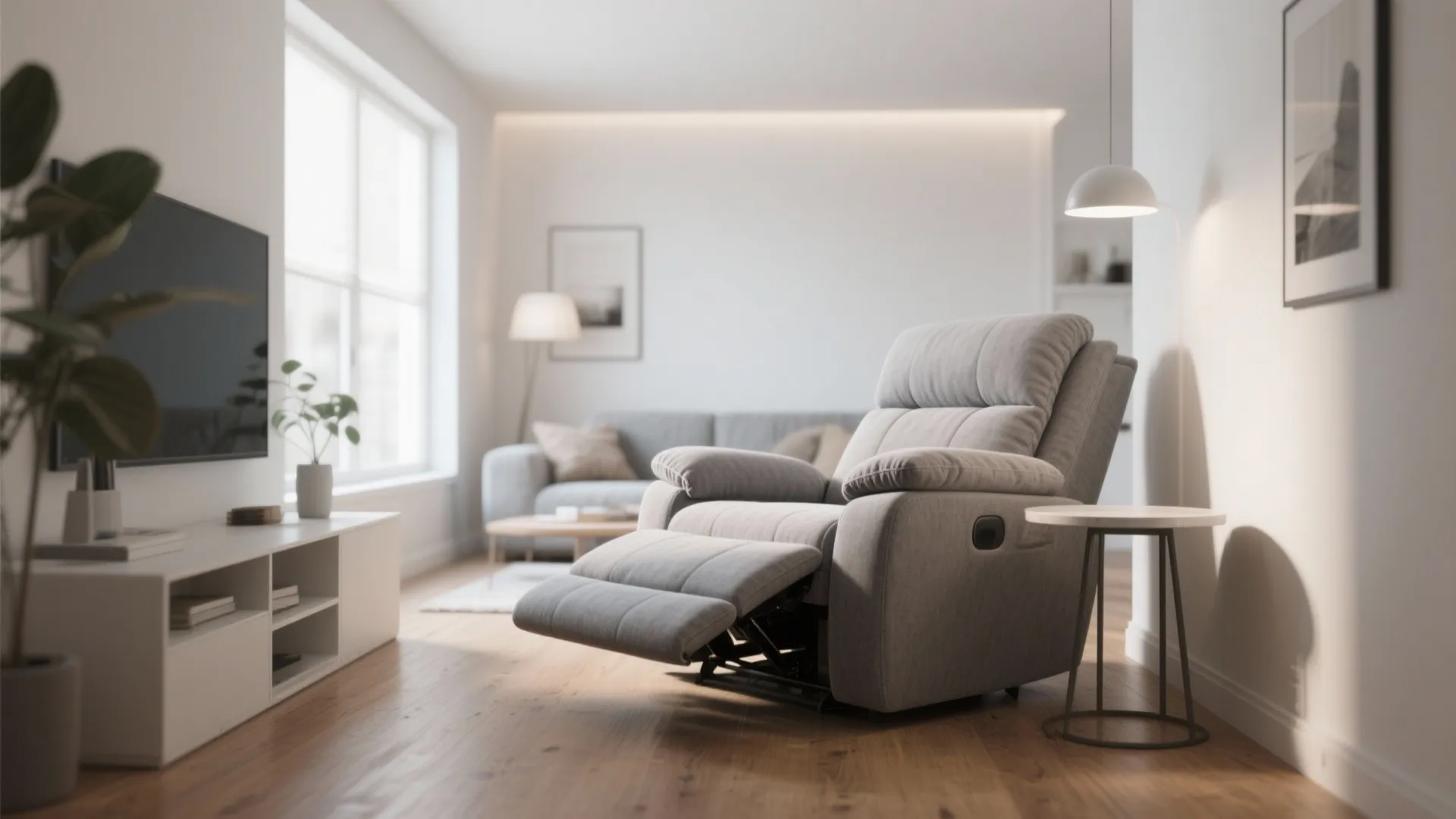 5. Recliner with Built-in Side Tables