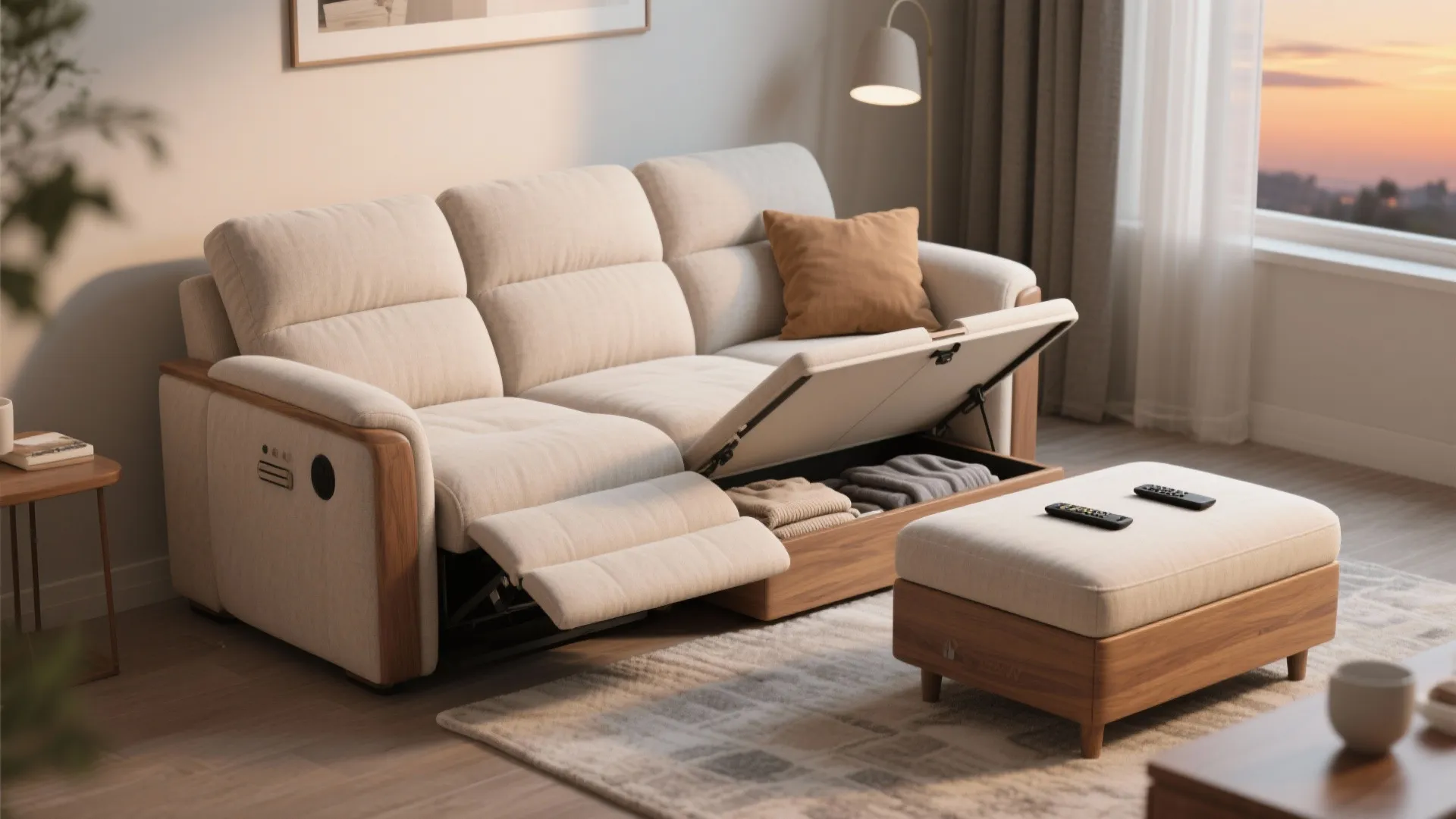 Recliner-Chaise Hybrids with Storage