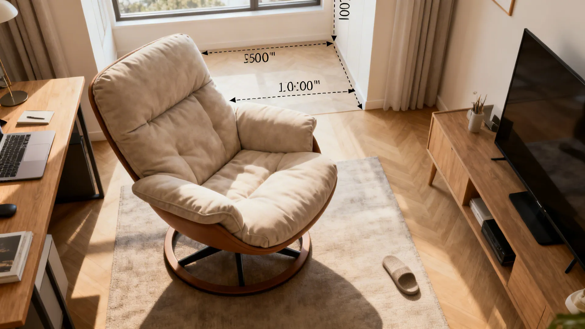 4. Reclining Swivel Chair for Multipurpose Living Rooms