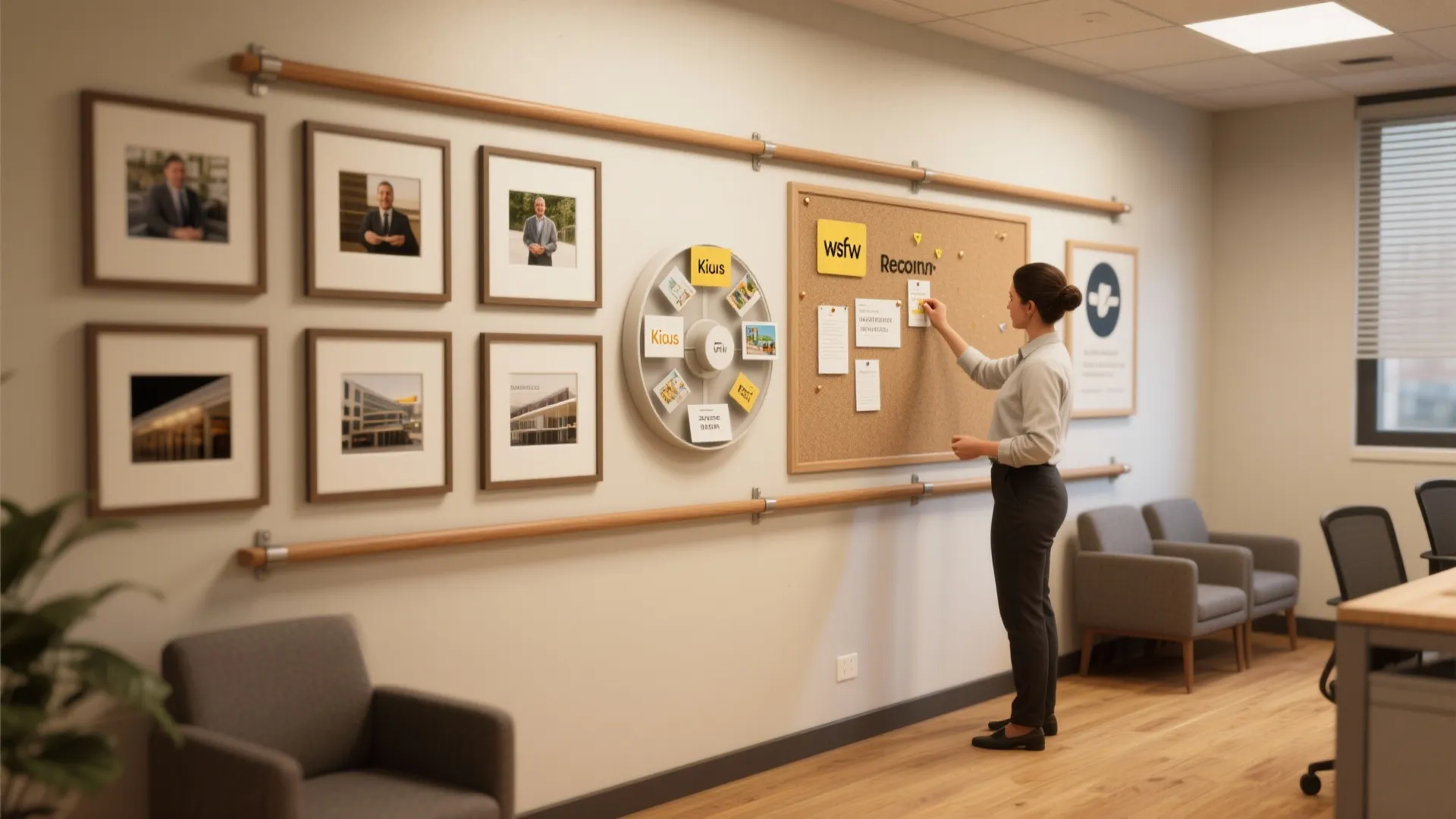 5. Install a recognition wall and rotating exhibits