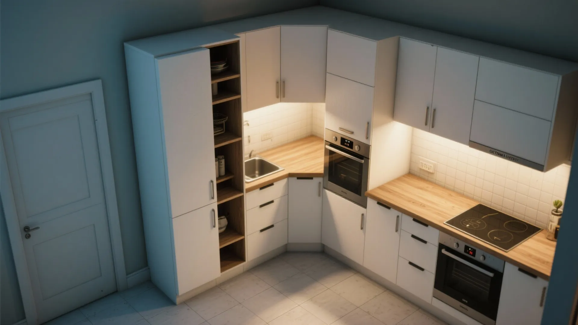 5. Reconfigure Adjacent Cabinets or Rethink the Corner