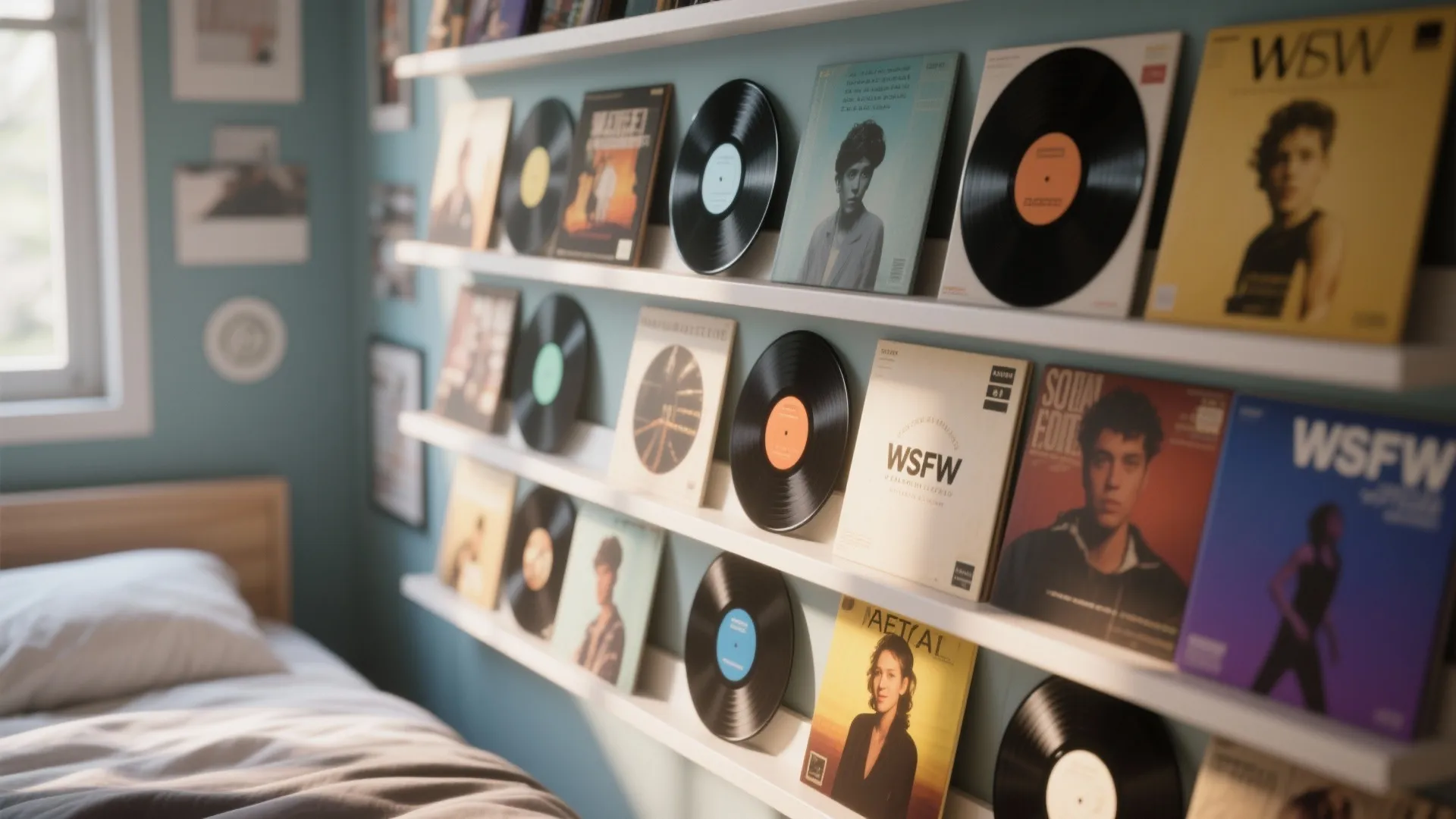 5. Record Display Shelves