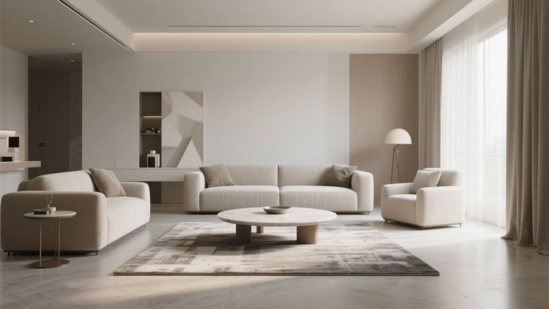 Contrasting Shape with Furniture