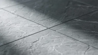 Dark Gray Marble-Look Tile Flooring – Modern & Elegant