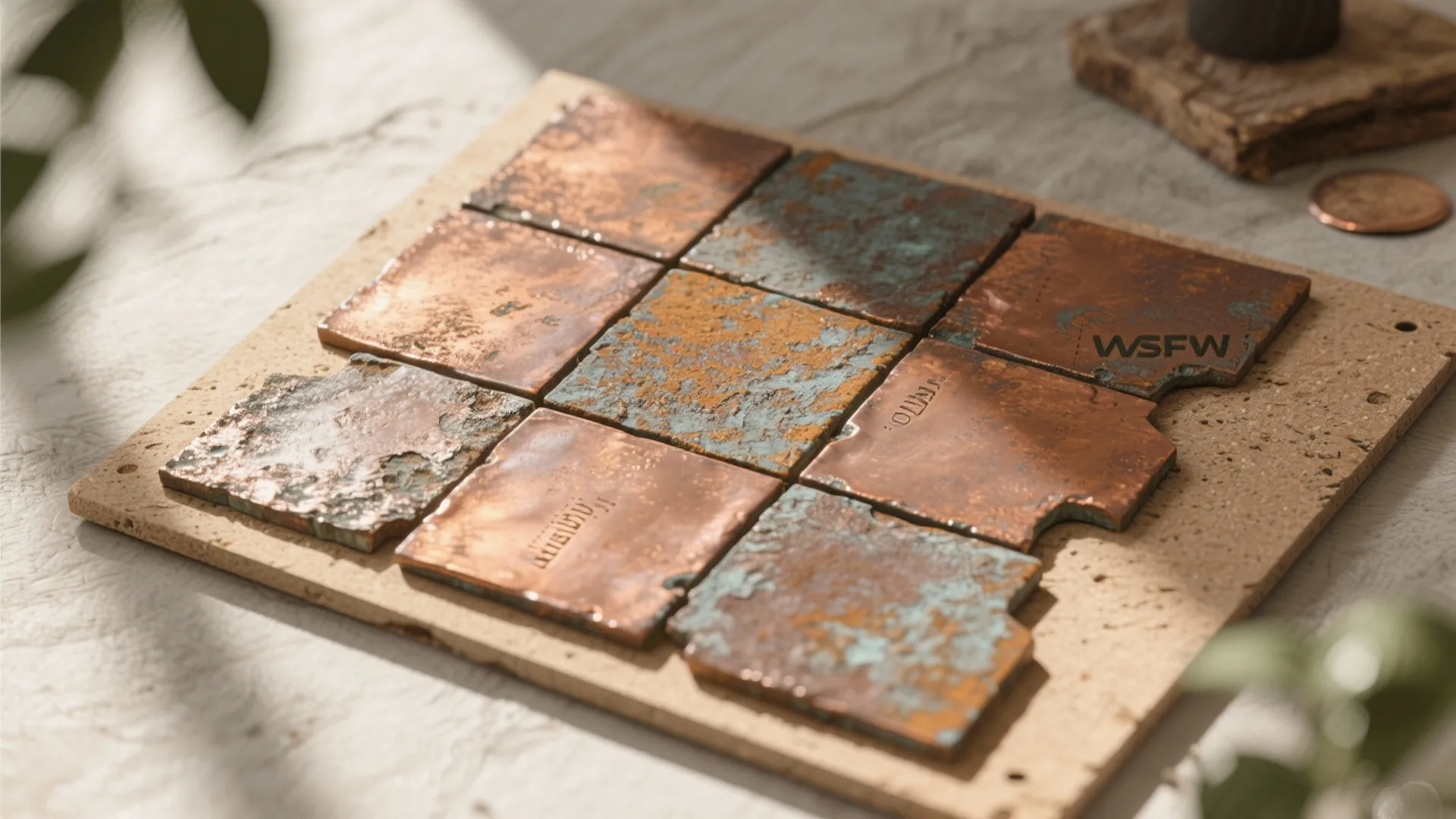 9. Recycled Copper Tiles