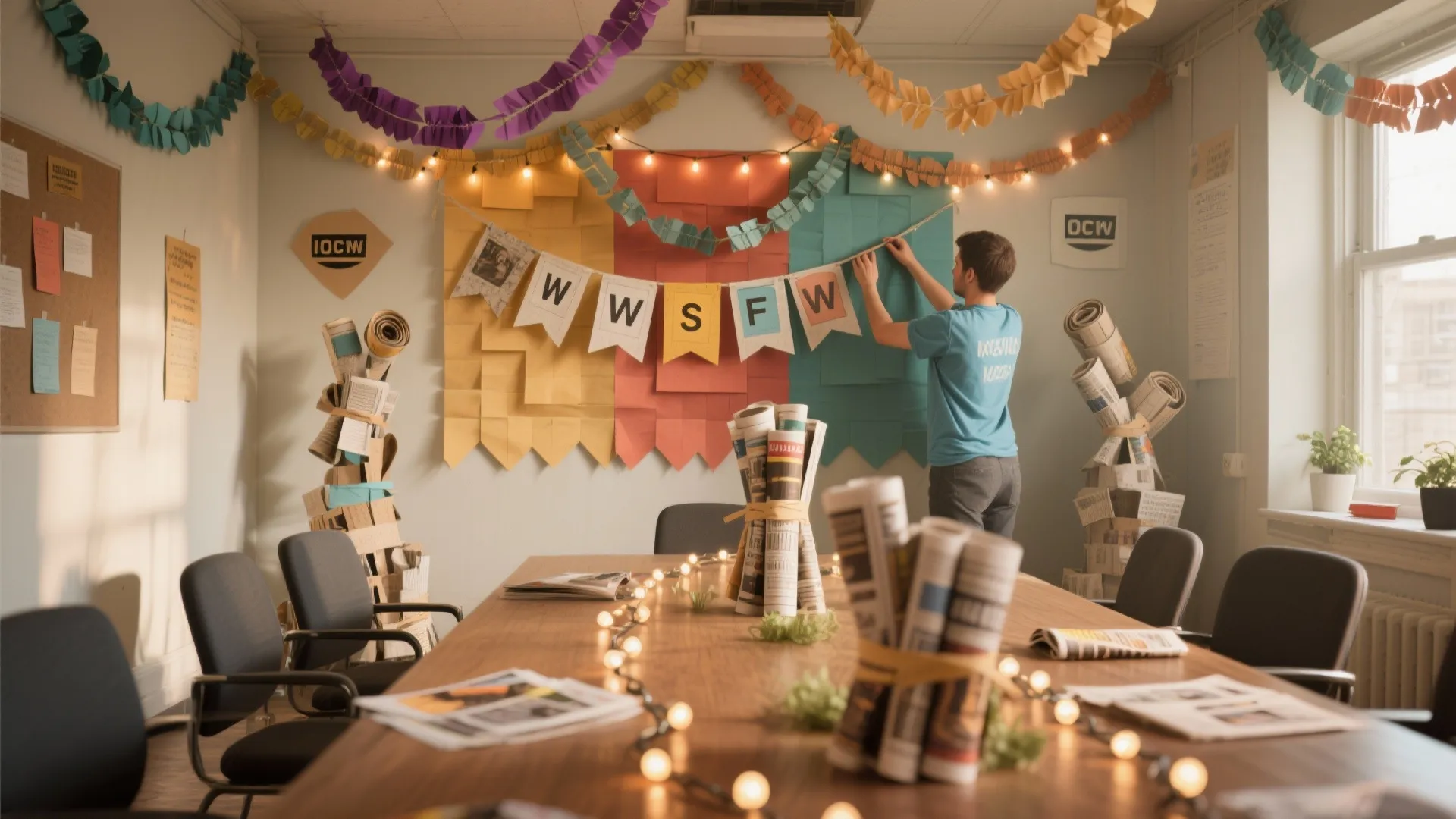 Themed Decor with Recycled Materials