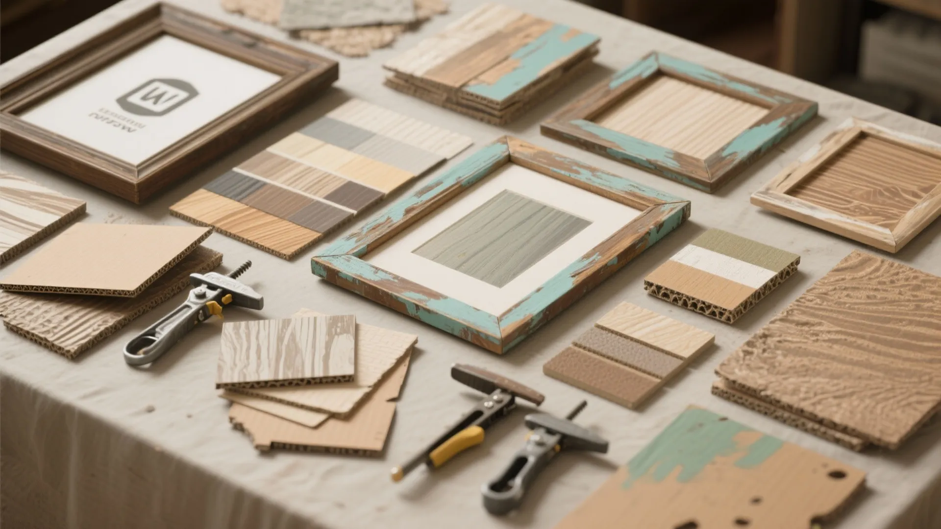 5. Recycled materials and aesthetic backgrounds