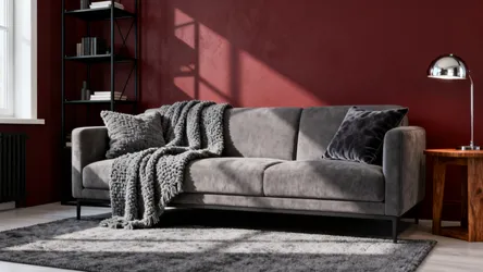 Bold Red, Black & Grey Living Room Ideas